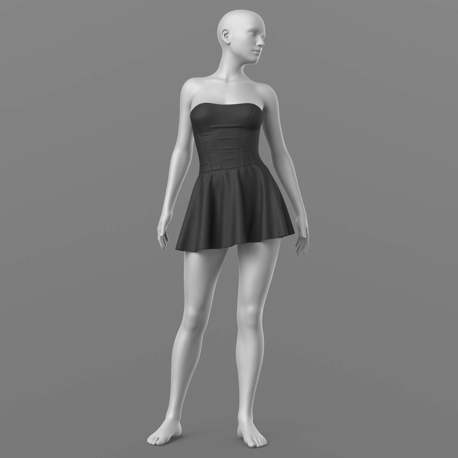 Corset Dress G8 Female Daz Content
