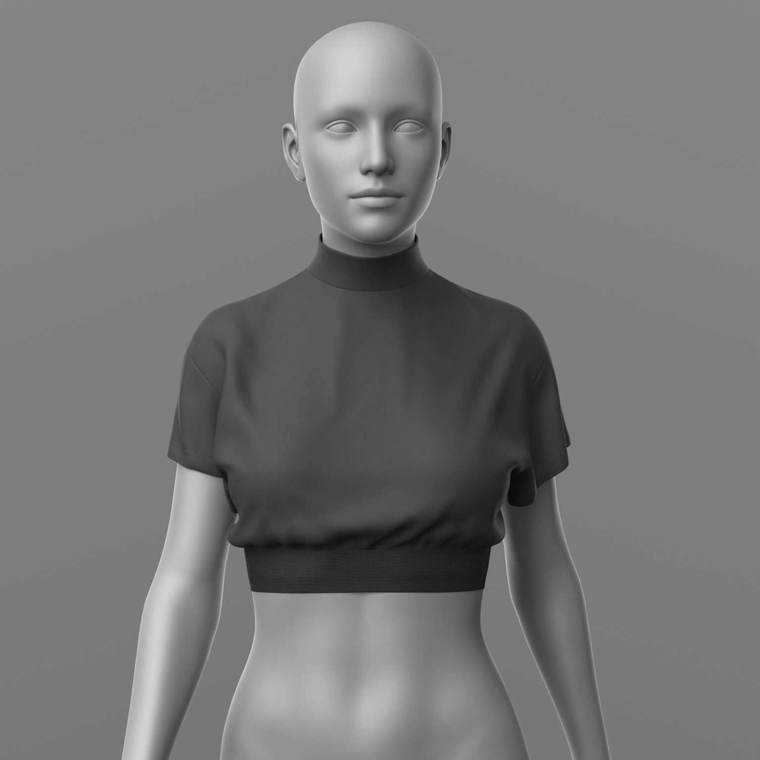Crop Top Stockings Skirt and Sneakers G8 Female Daz Content