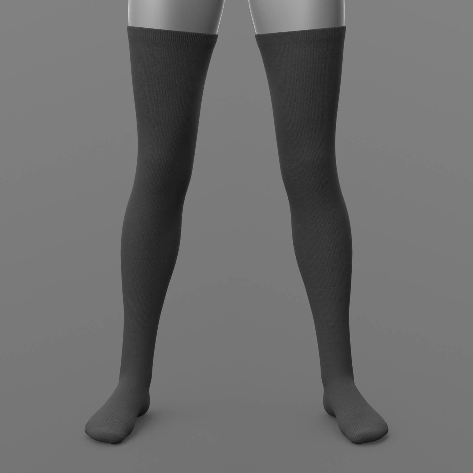 Crop Top Stockings Skirt and Sneakers G8 Female Daz Content