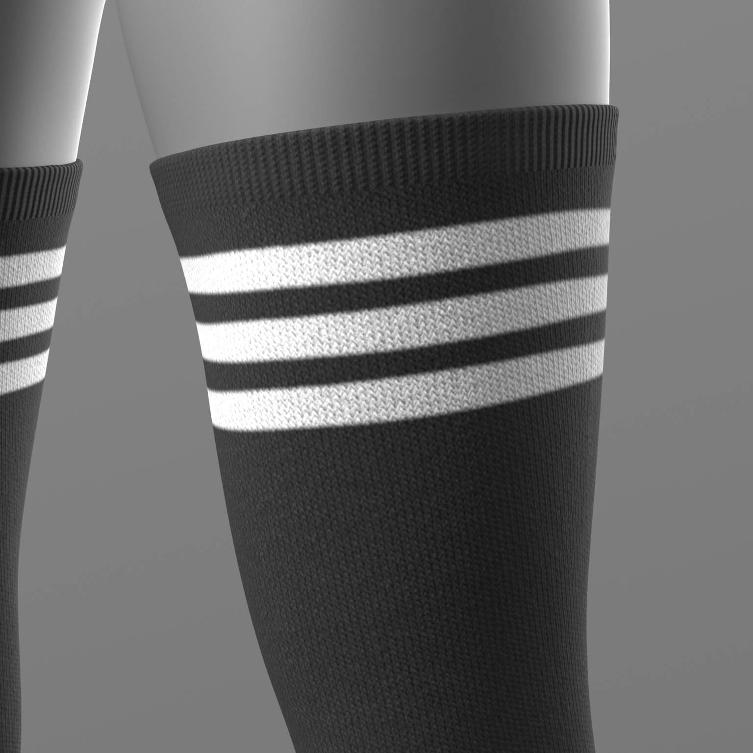 Crop Top Stockings Skirt and Sneakers G8 Female Daz Content