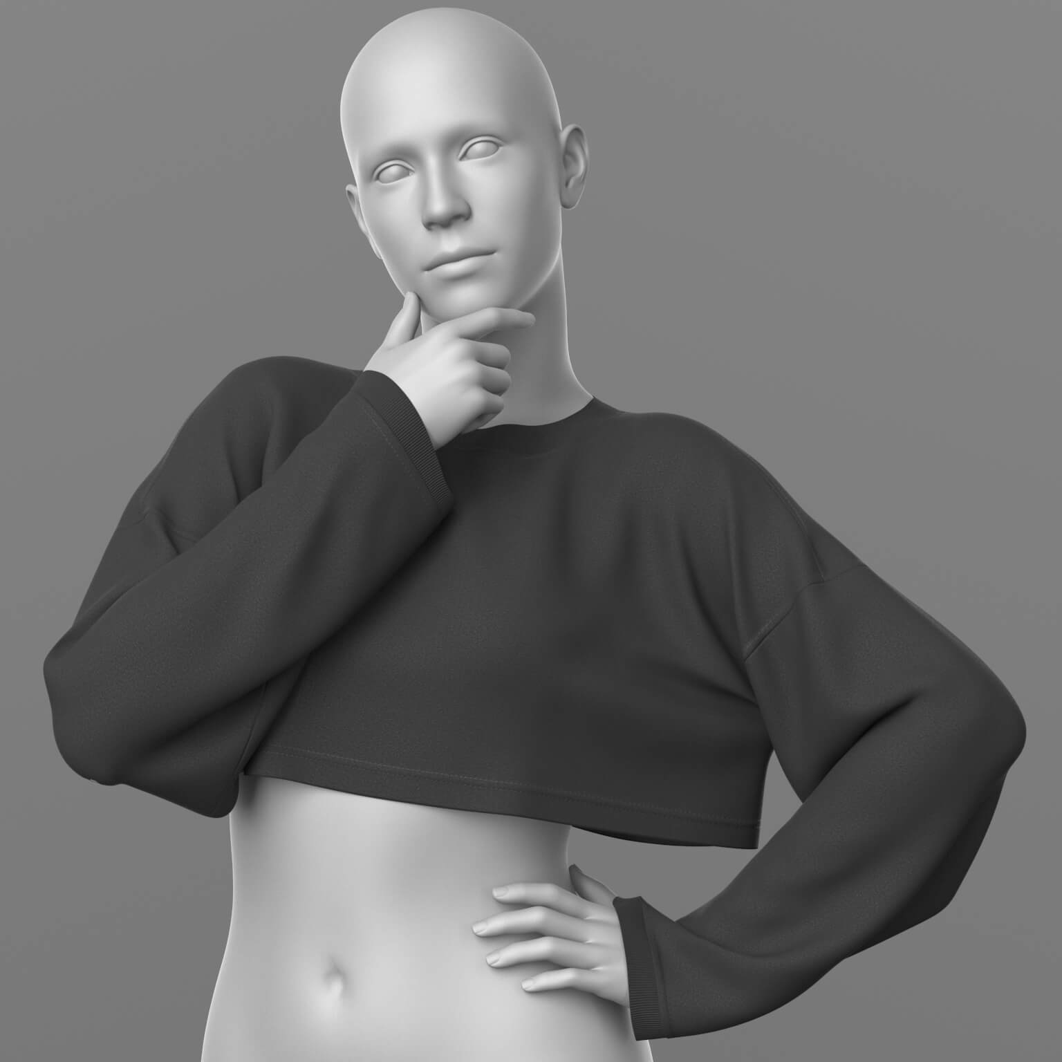 Cropped Sweatshirt G9 Daz Content