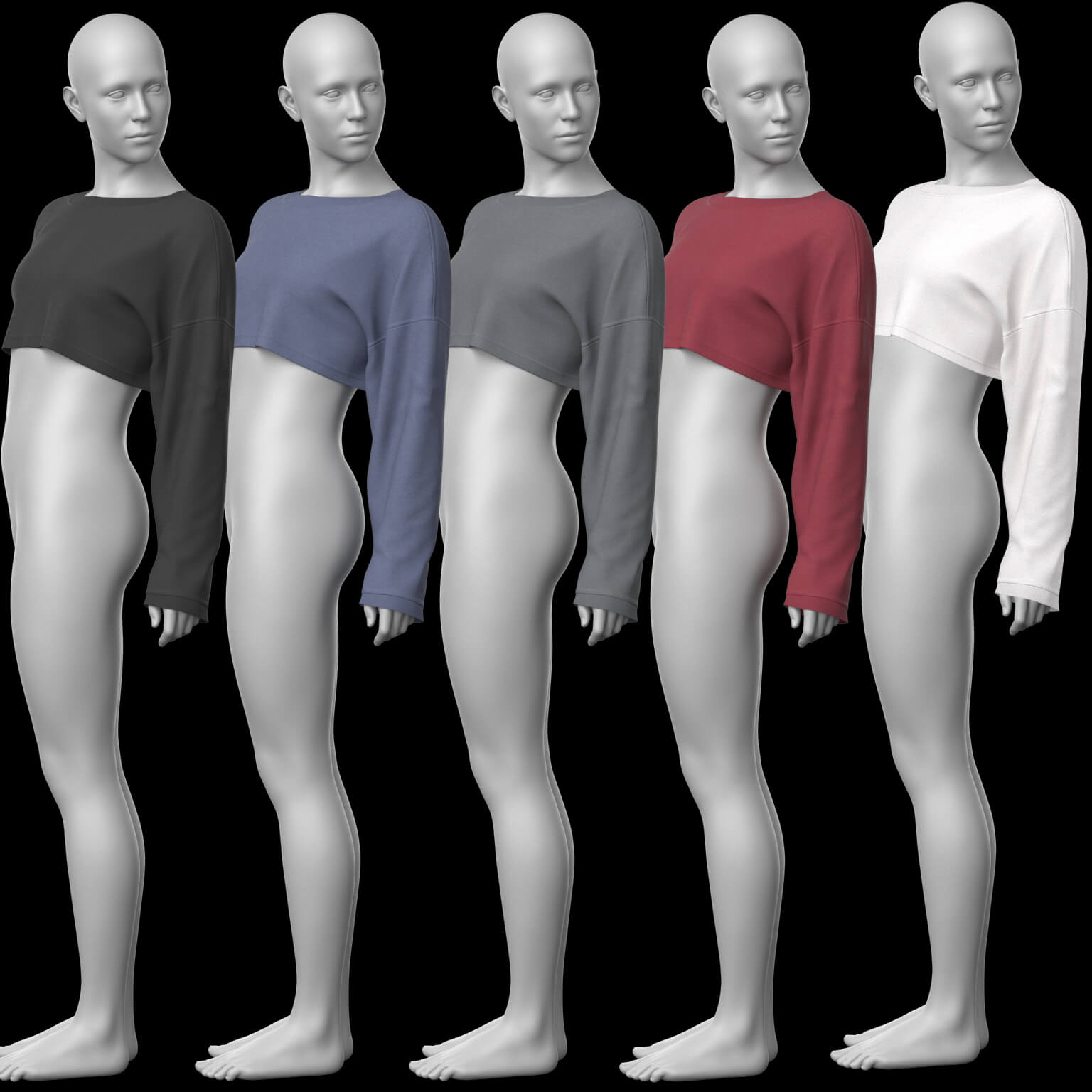 Cropped Sweatshirt G9 Daz Content