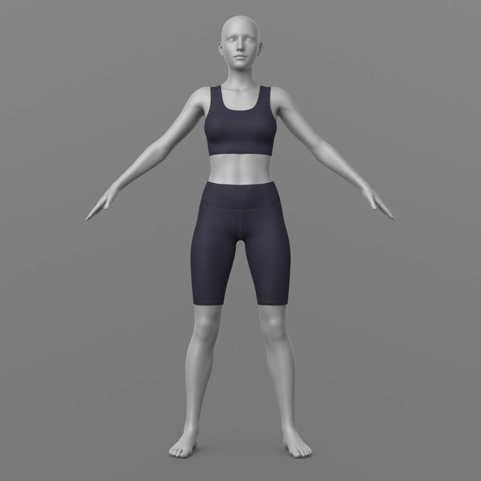 Cycling Shorts and Top G8 Female Daz Content