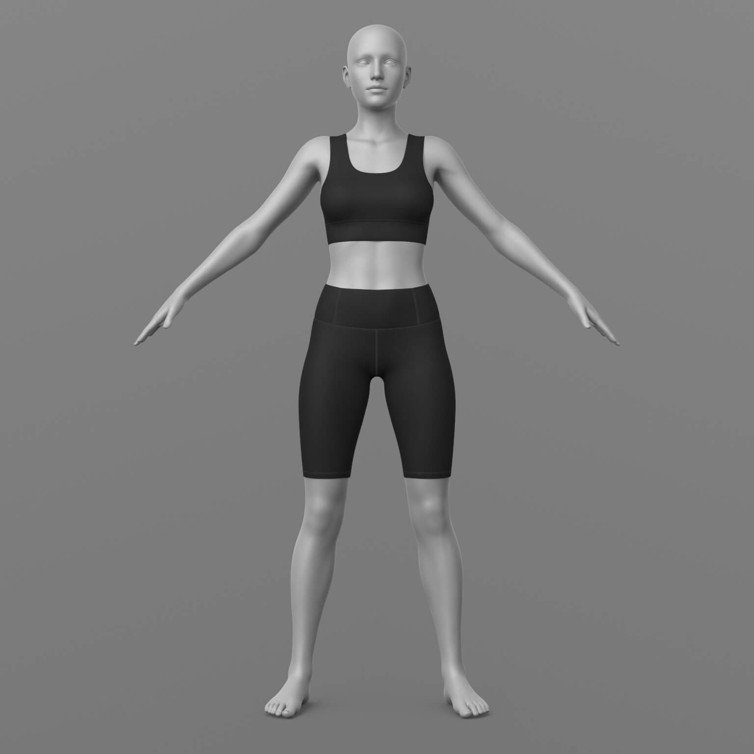 Cycling Shorts and Top G8 Female Daz Content