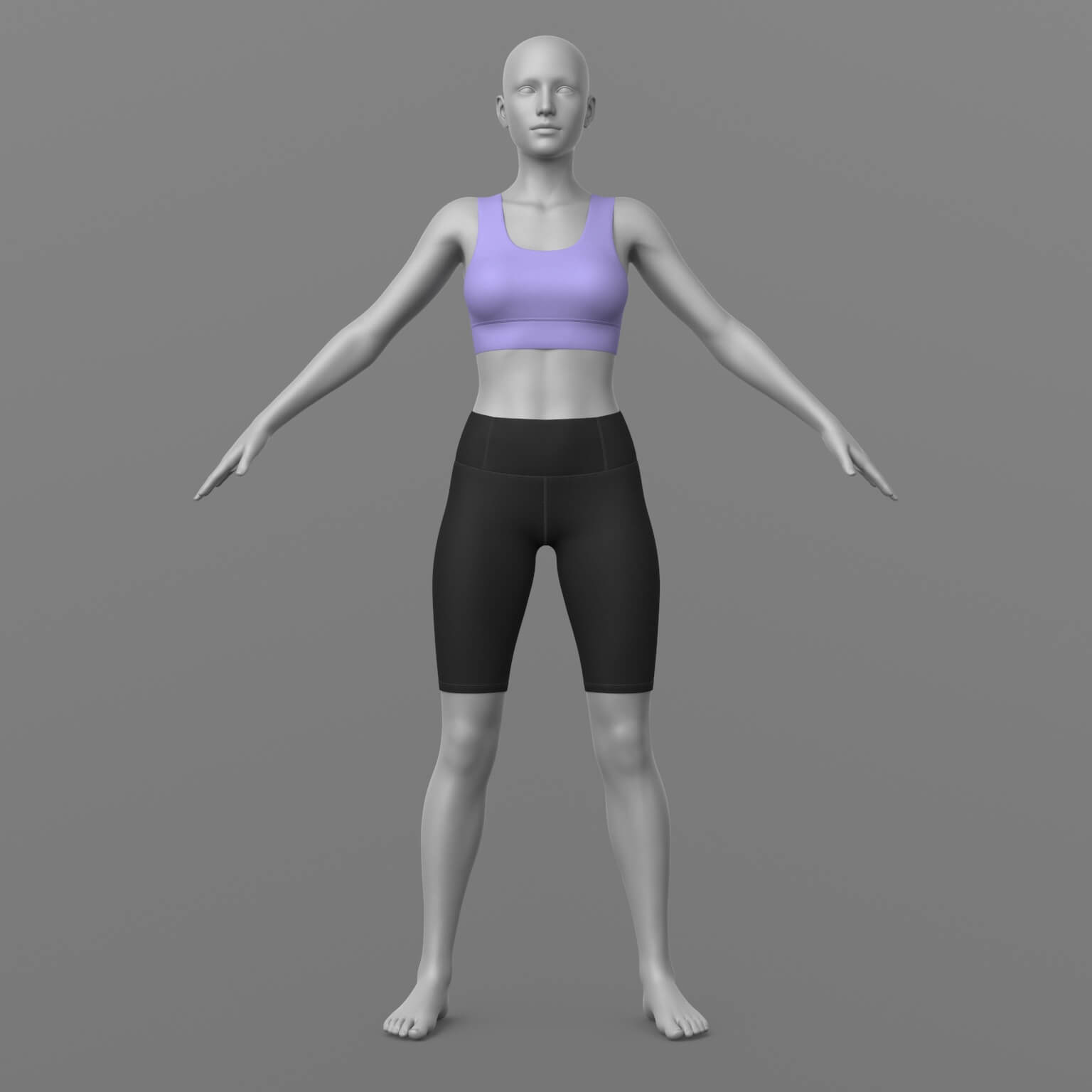 Cycling Shorts and Top G8 Female Daz Content