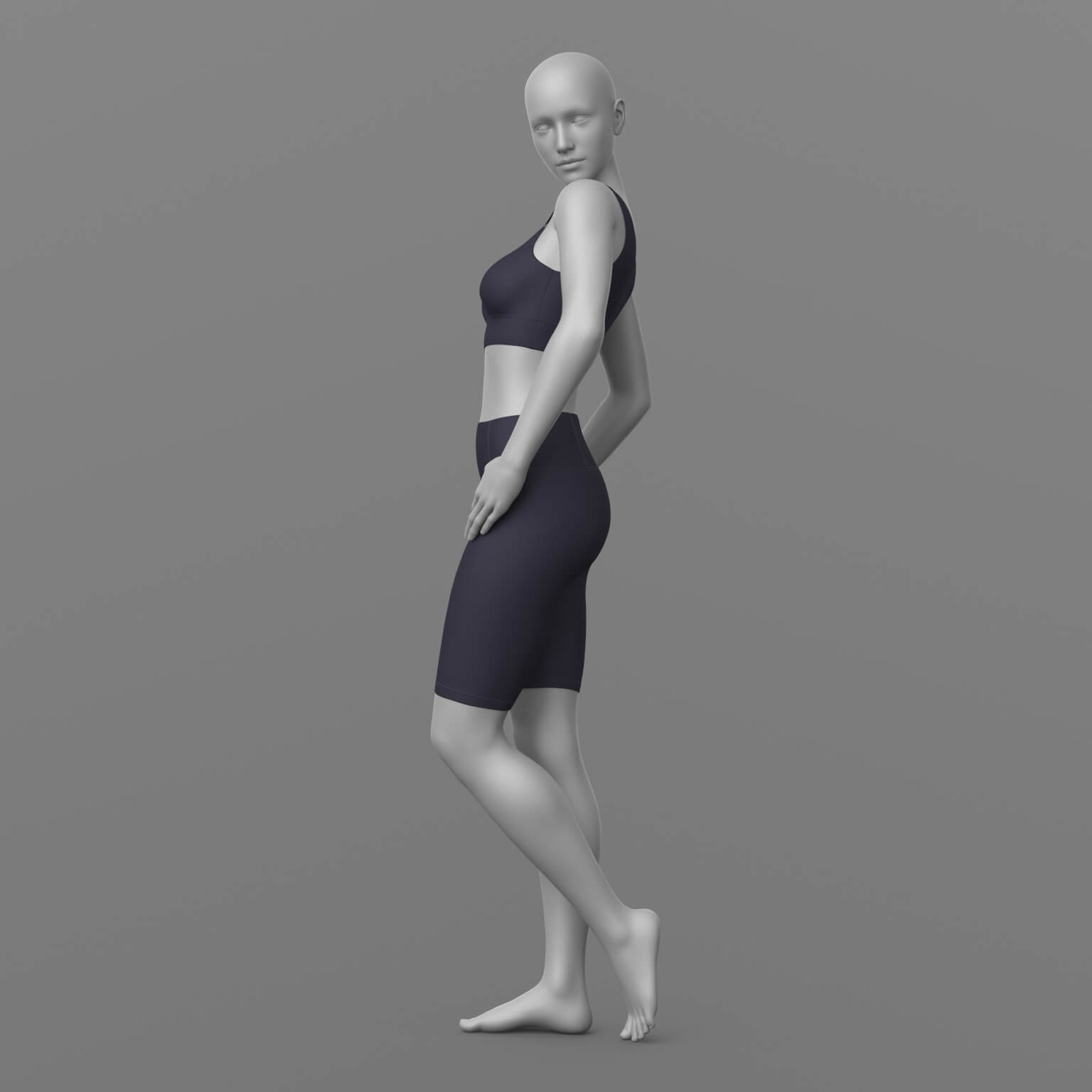 Cycling Shorts and Top G8 Female Daz Content