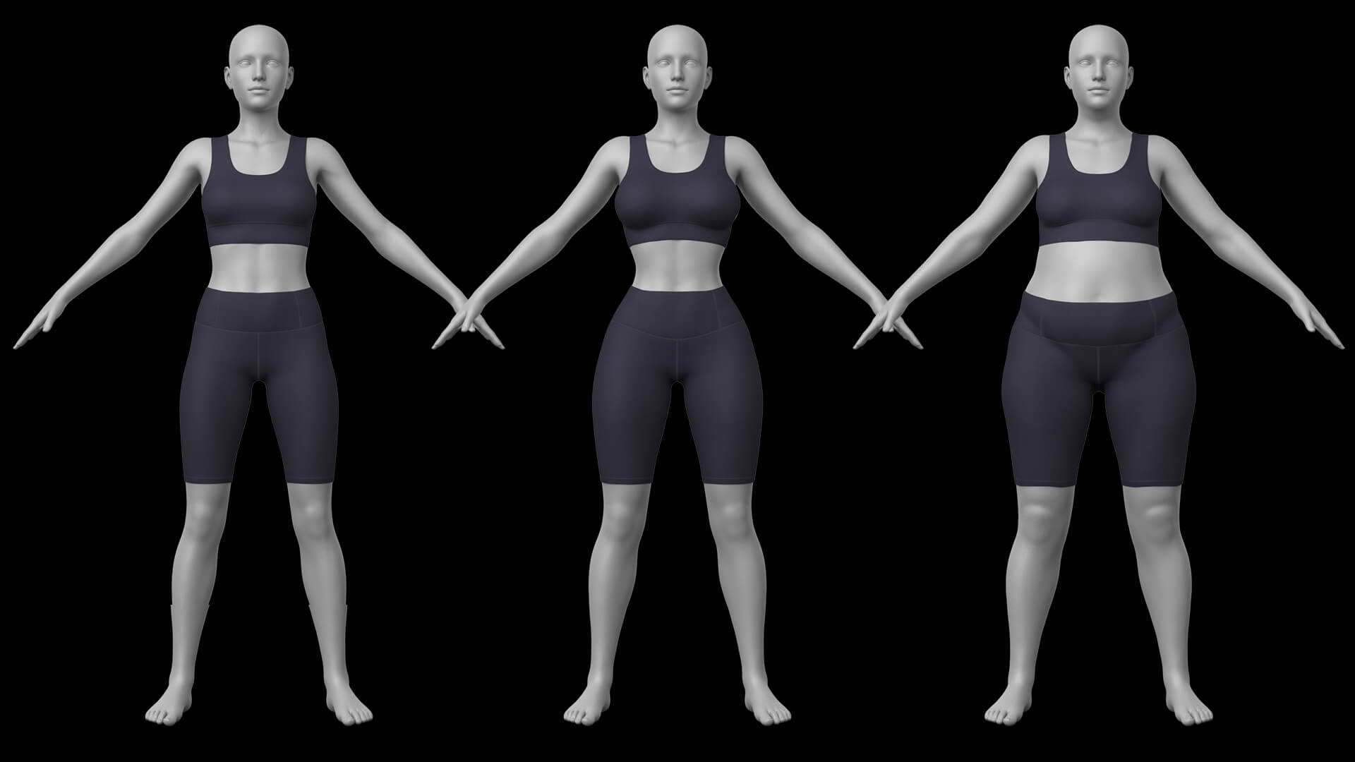 Cycling Shorts and Top G8 Female Daz Content