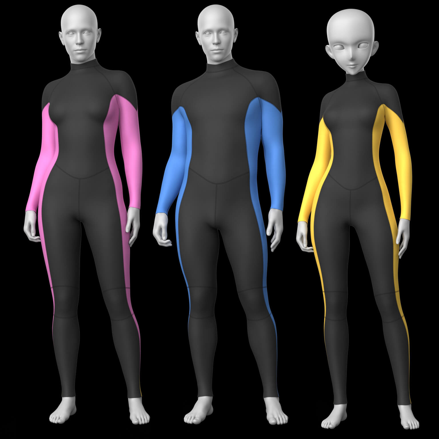 Diving Set and Wetsuit G9 Daz Content