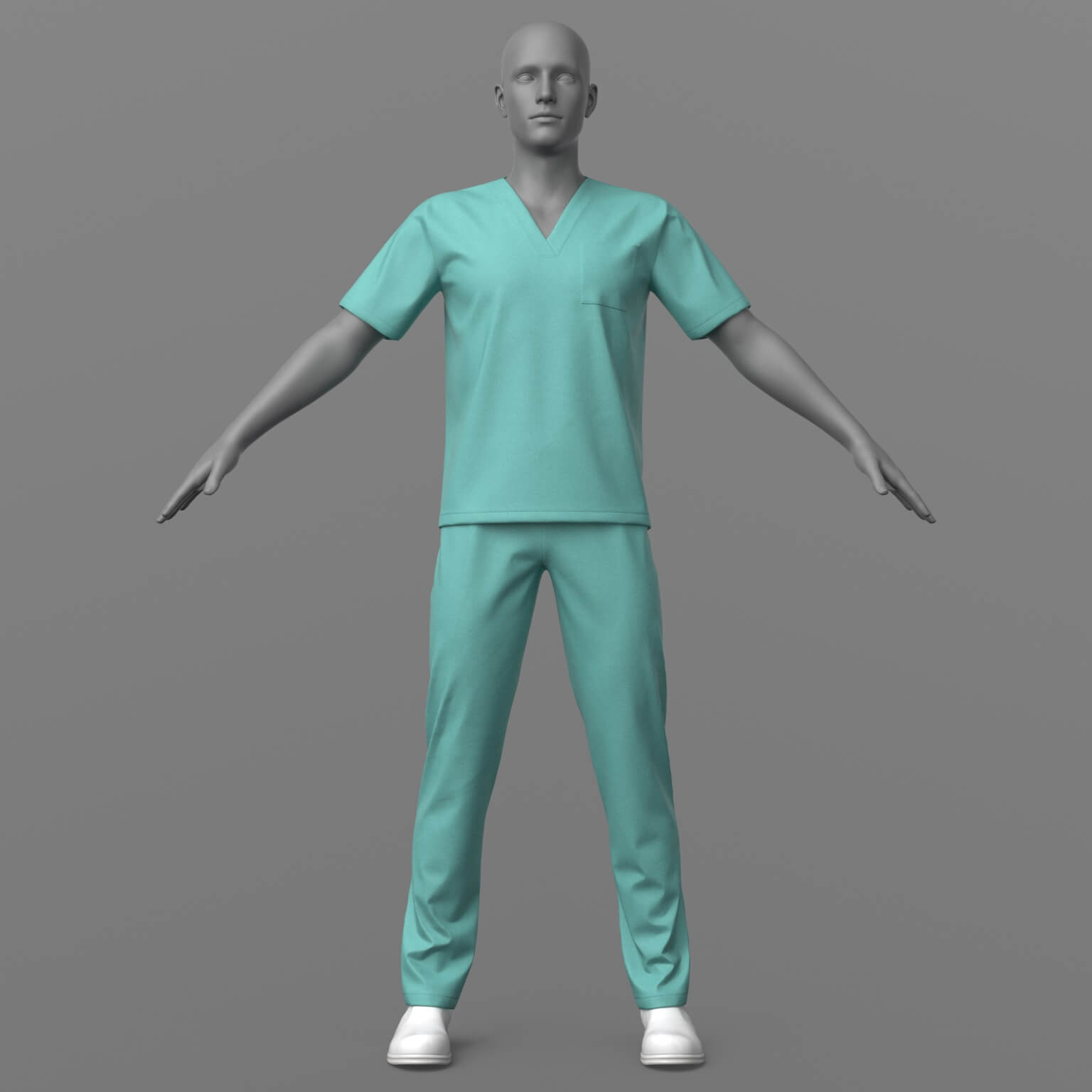 Doctor Clothes Mask Thermometer G8 Male Daz Content
