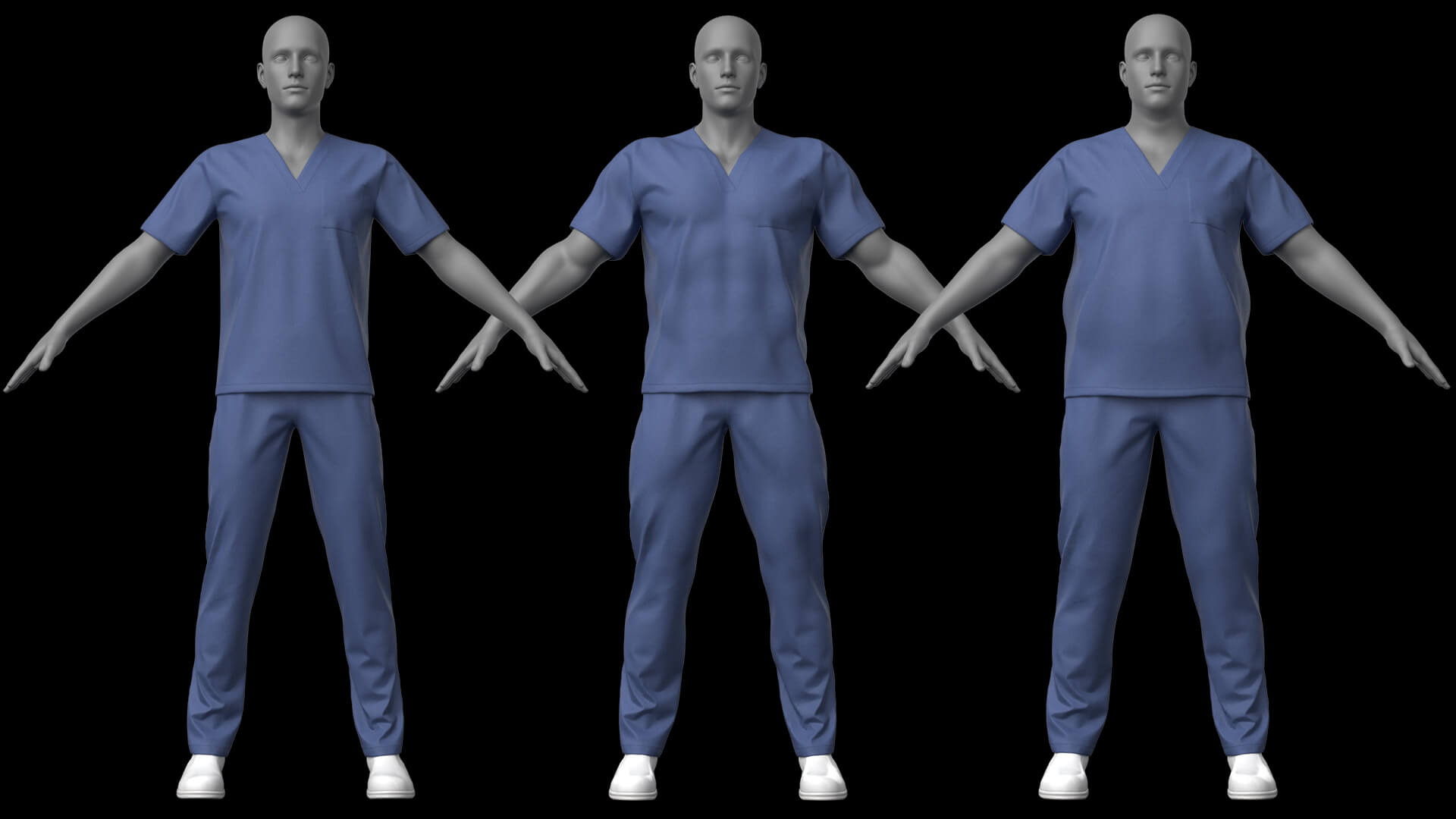 Doctor Clothes with Medical Coat G8 Male DAZ Daz Content