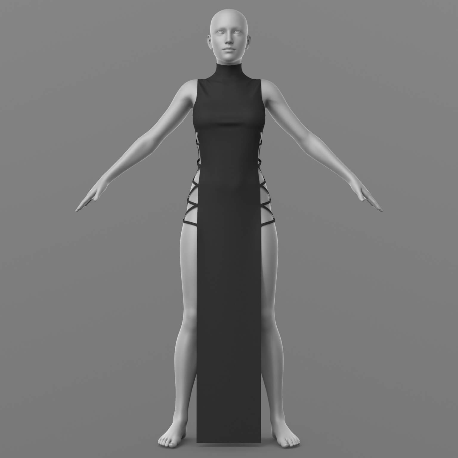 Dress Ribbons G8 Female Daz Content
