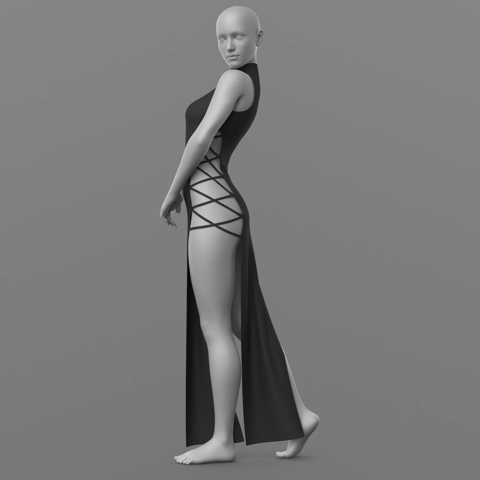 Dress Ribbons G8 Female Daz Content