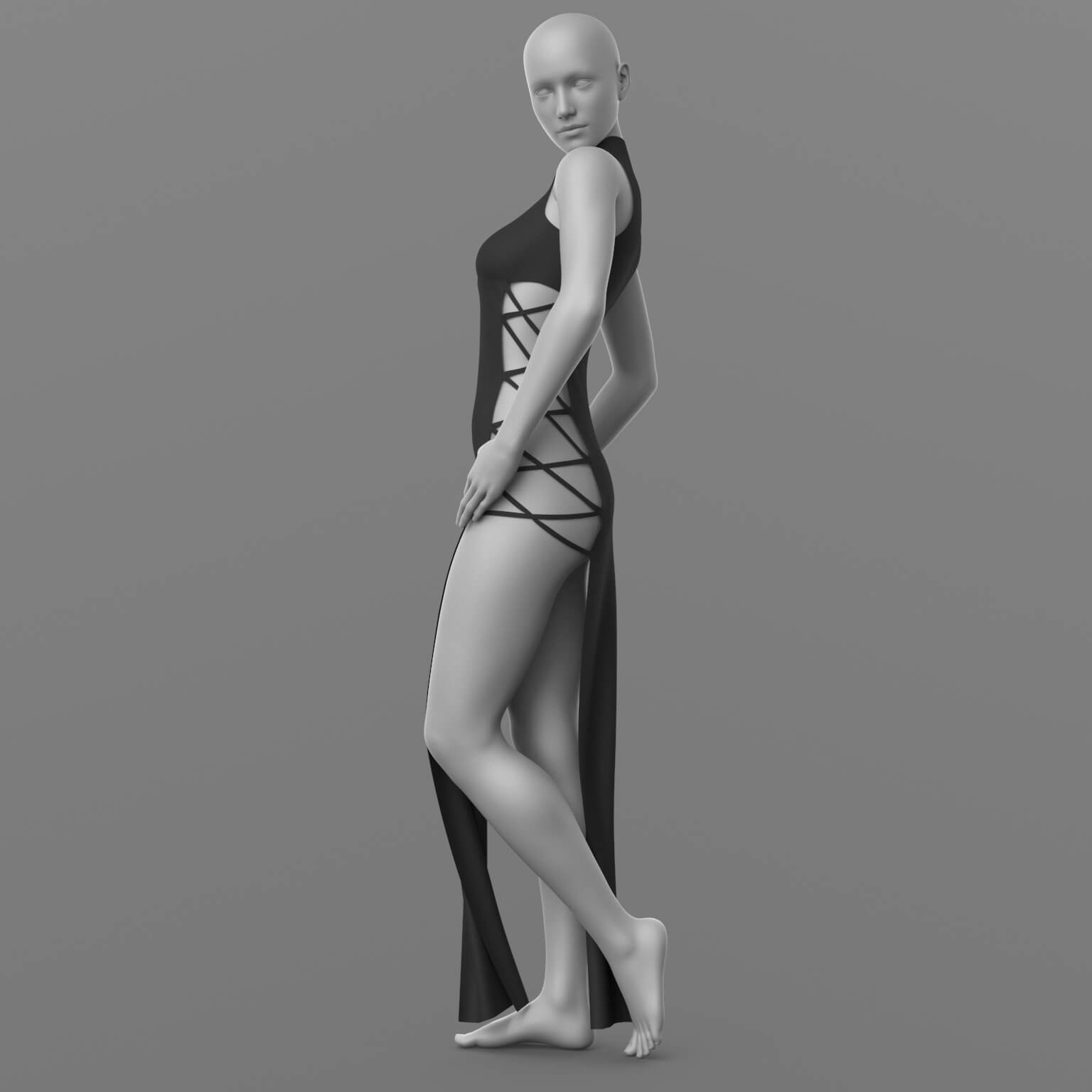 Dress Ribbons G8 Female Daz Content