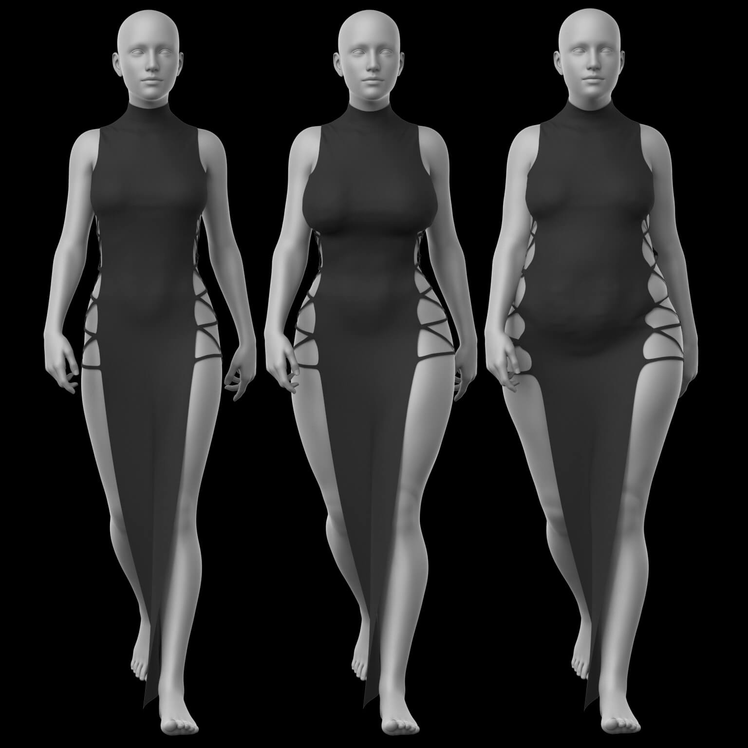Dress Ribbons G8 Female Daz Content