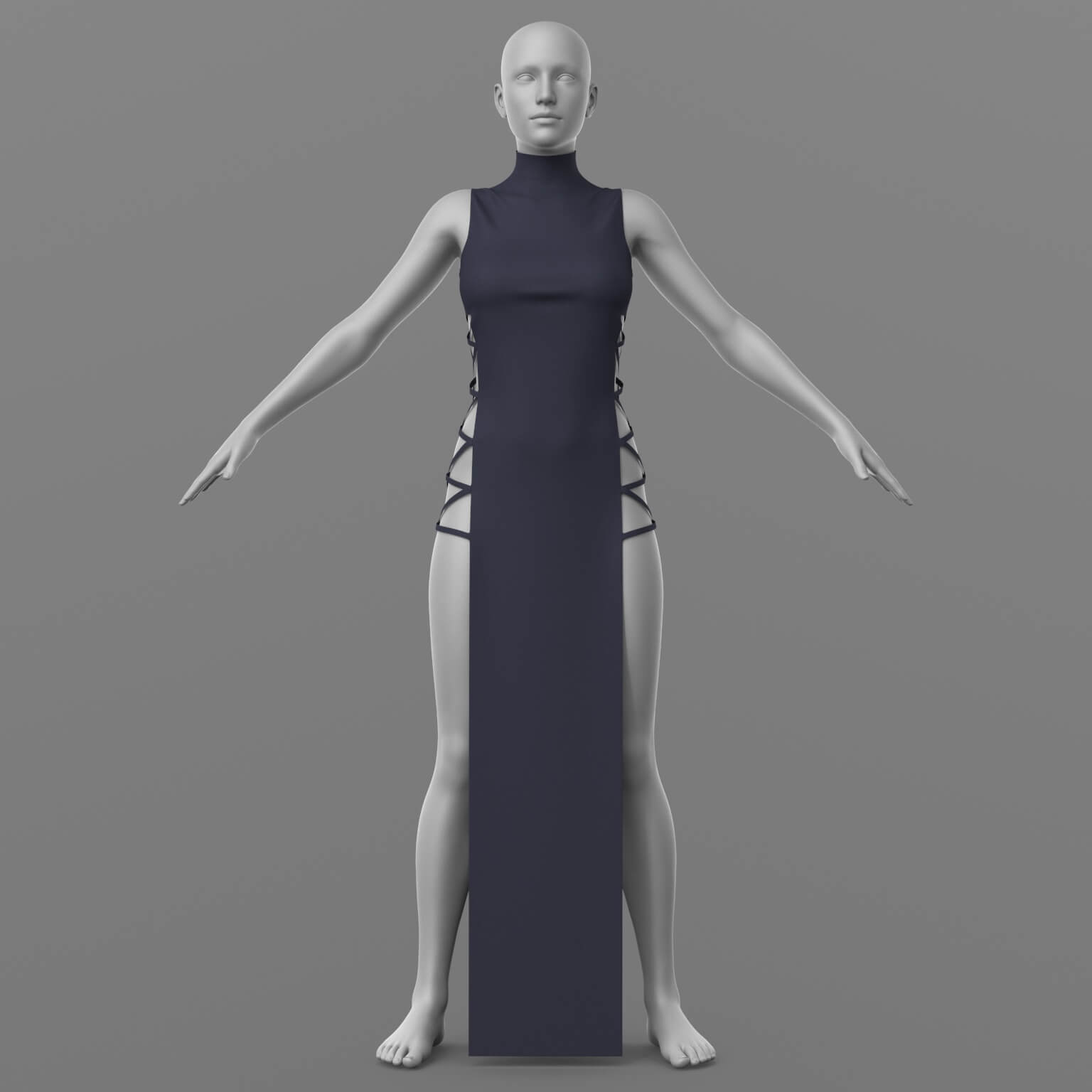 Dress Ribbons G8 Female Daz Content