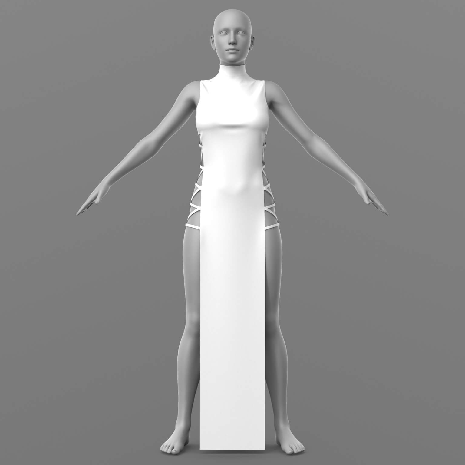 Dress Ribbons G8 Female Daz Content