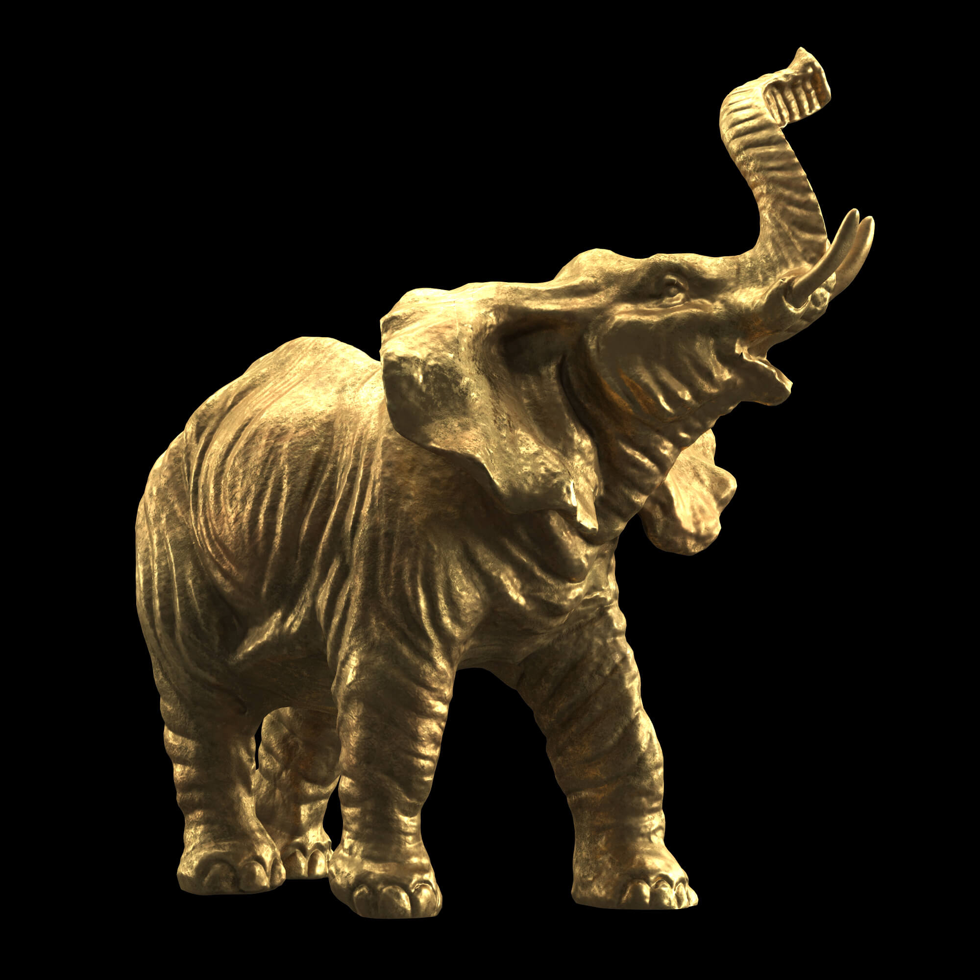 Elephant Sculpture Props Daz Content