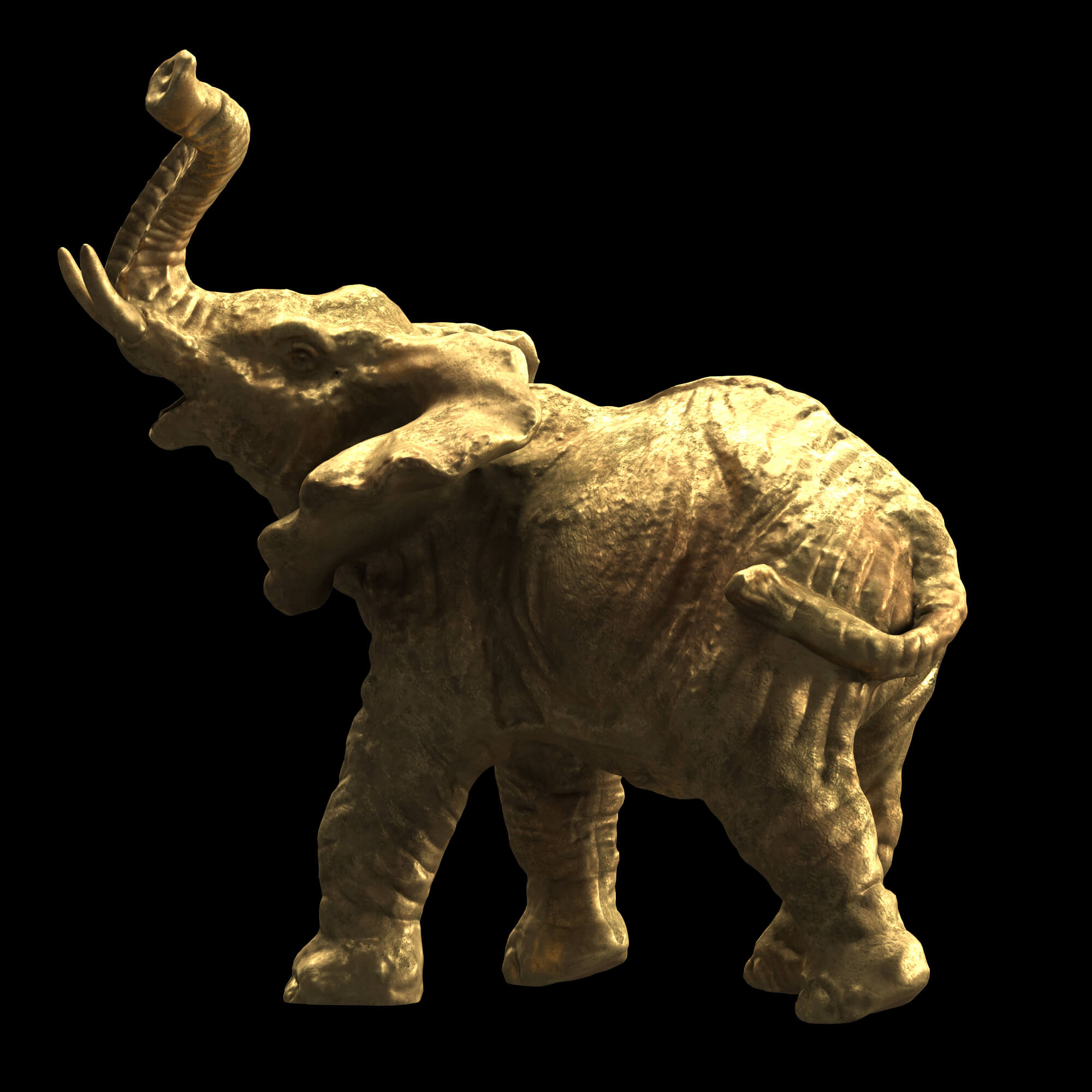 Elephant Sculpture Props Daz Content