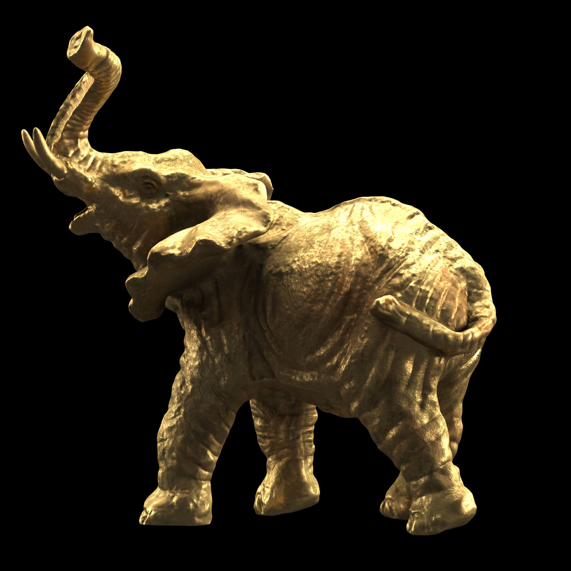Elephant Sculpture Props Daz Content