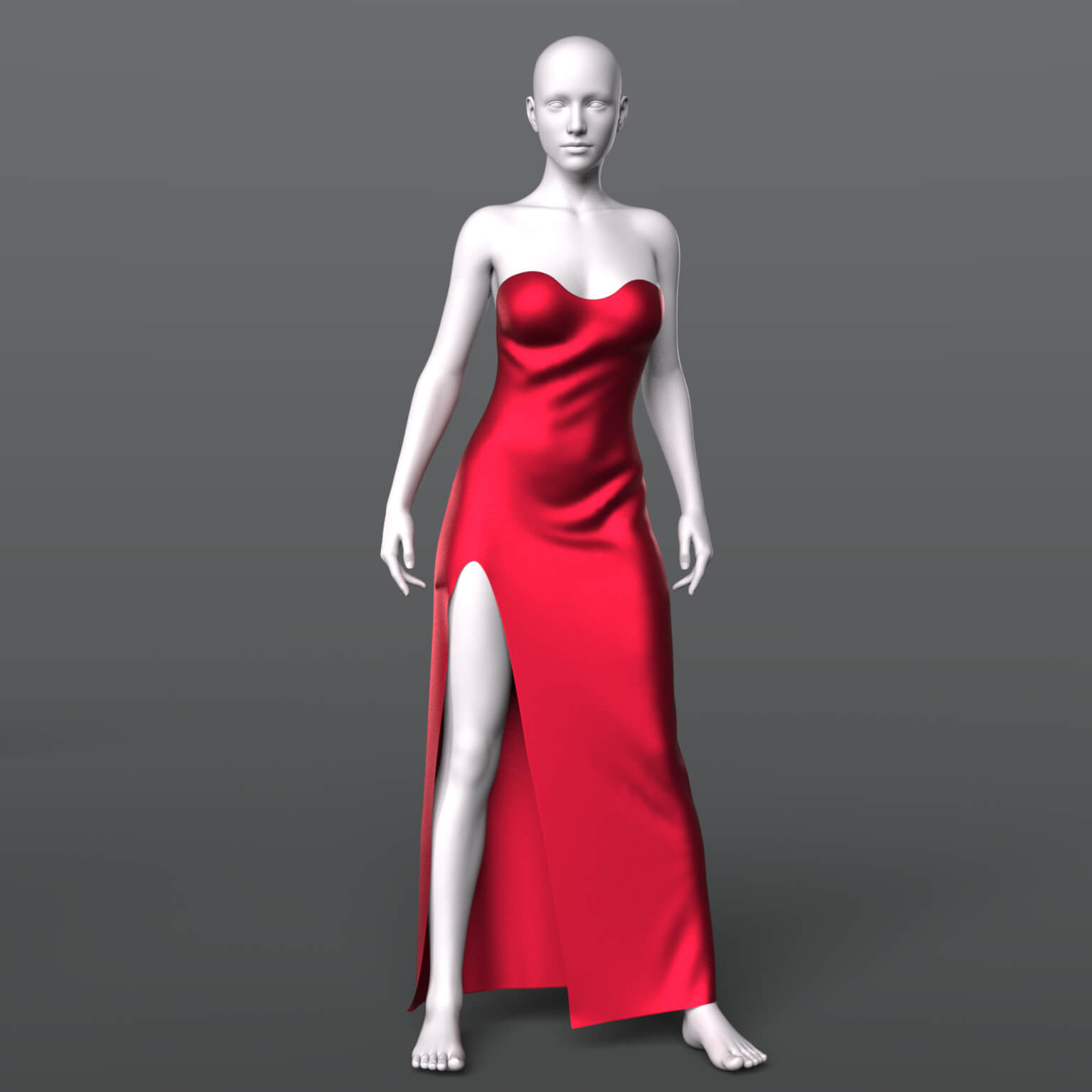 Evening Dress 01v and Gloves G8F Daz Content