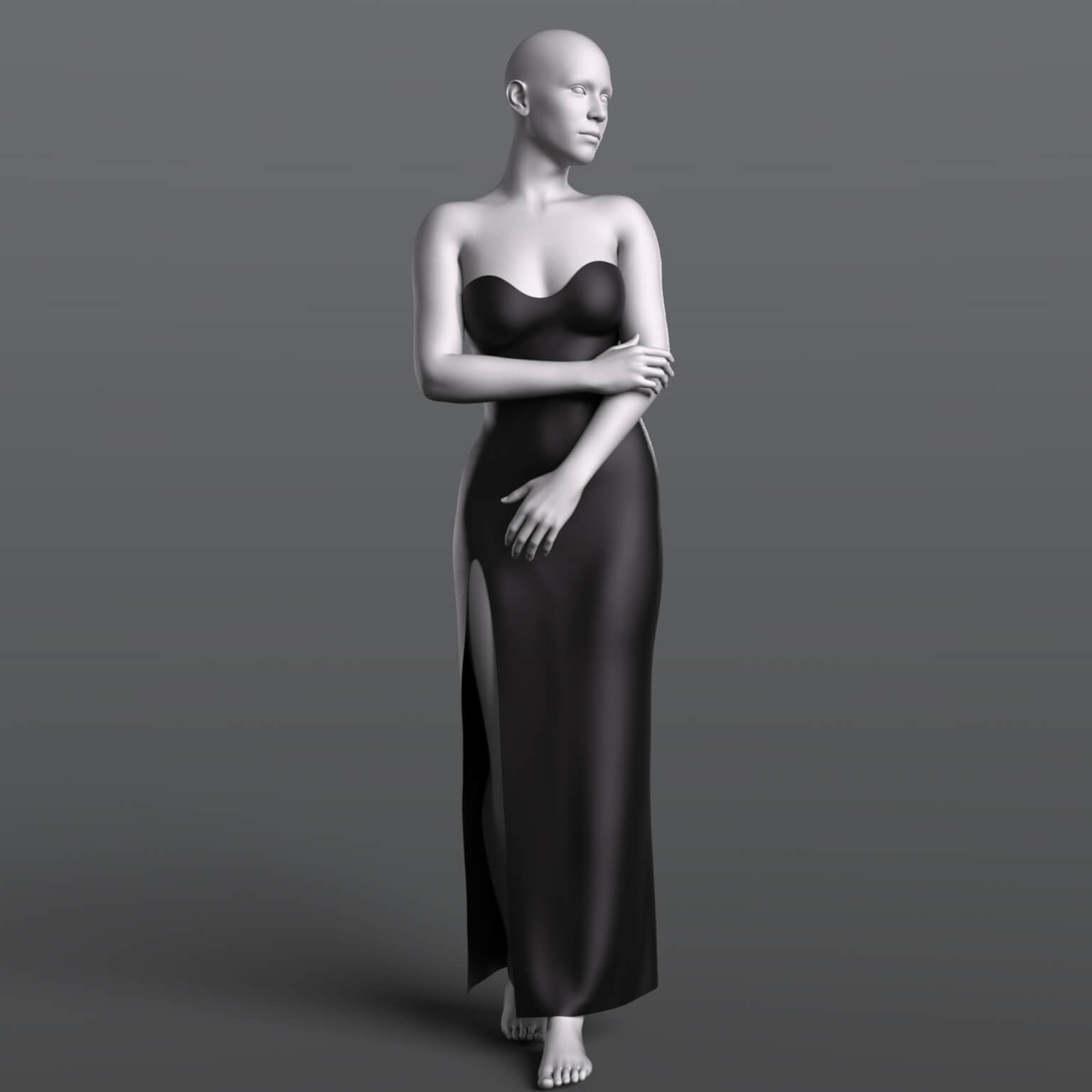 Evening Dress 01v and Gloves G9 Daz Content