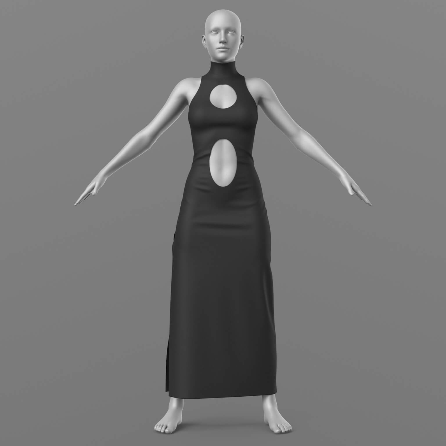 Evening Dress and Face Mask G8 Female Daz Content