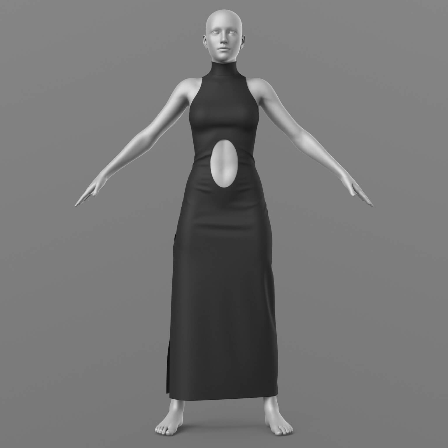 Evening Dress and Face Mask G8 Female Daz Content