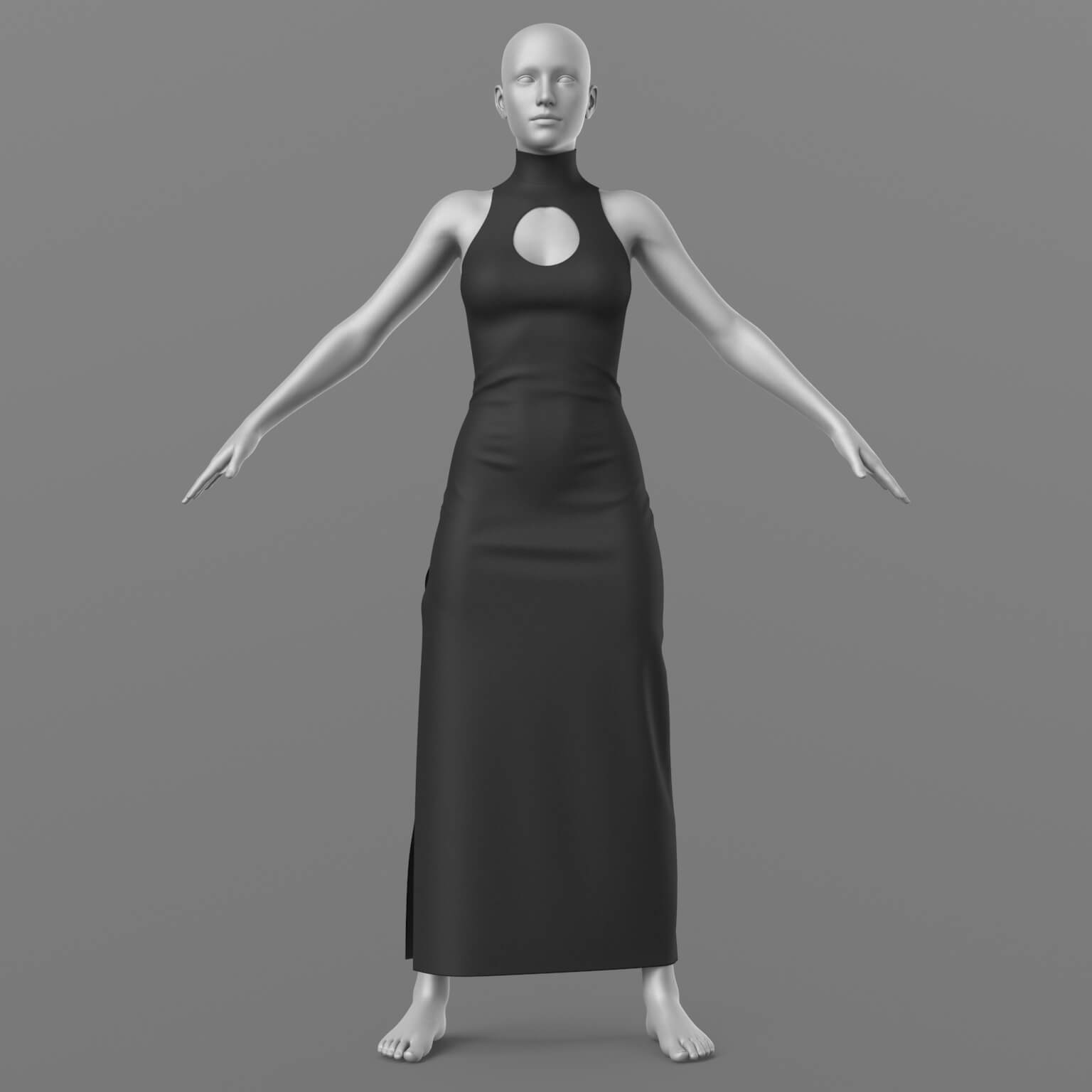 Evening Dress and Face Mask G8 Female Daz Content