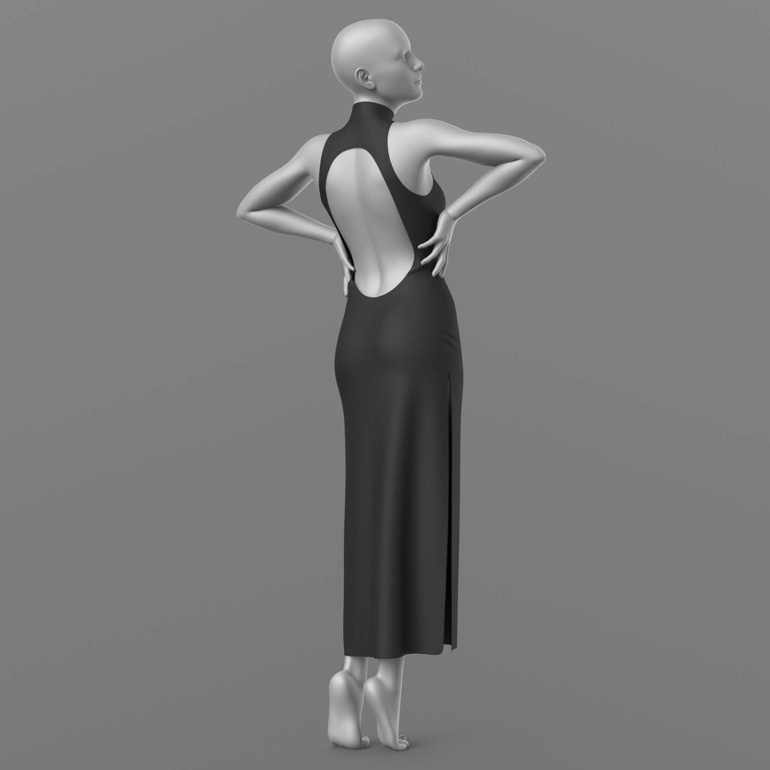 Evening Dress and Face Mask G8 Female Daz Content