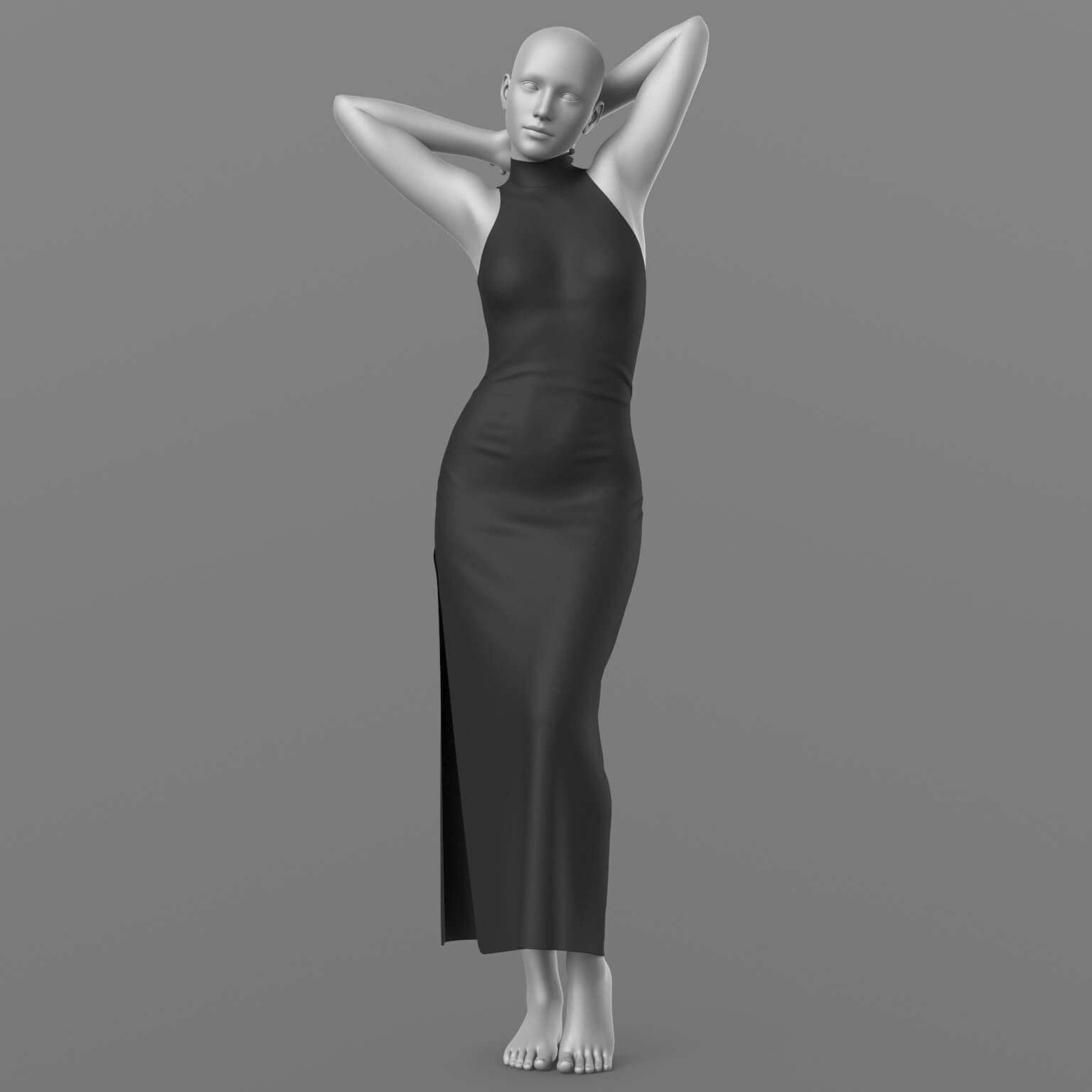 Evening Dress and Face Mask G8 Female Daz Content