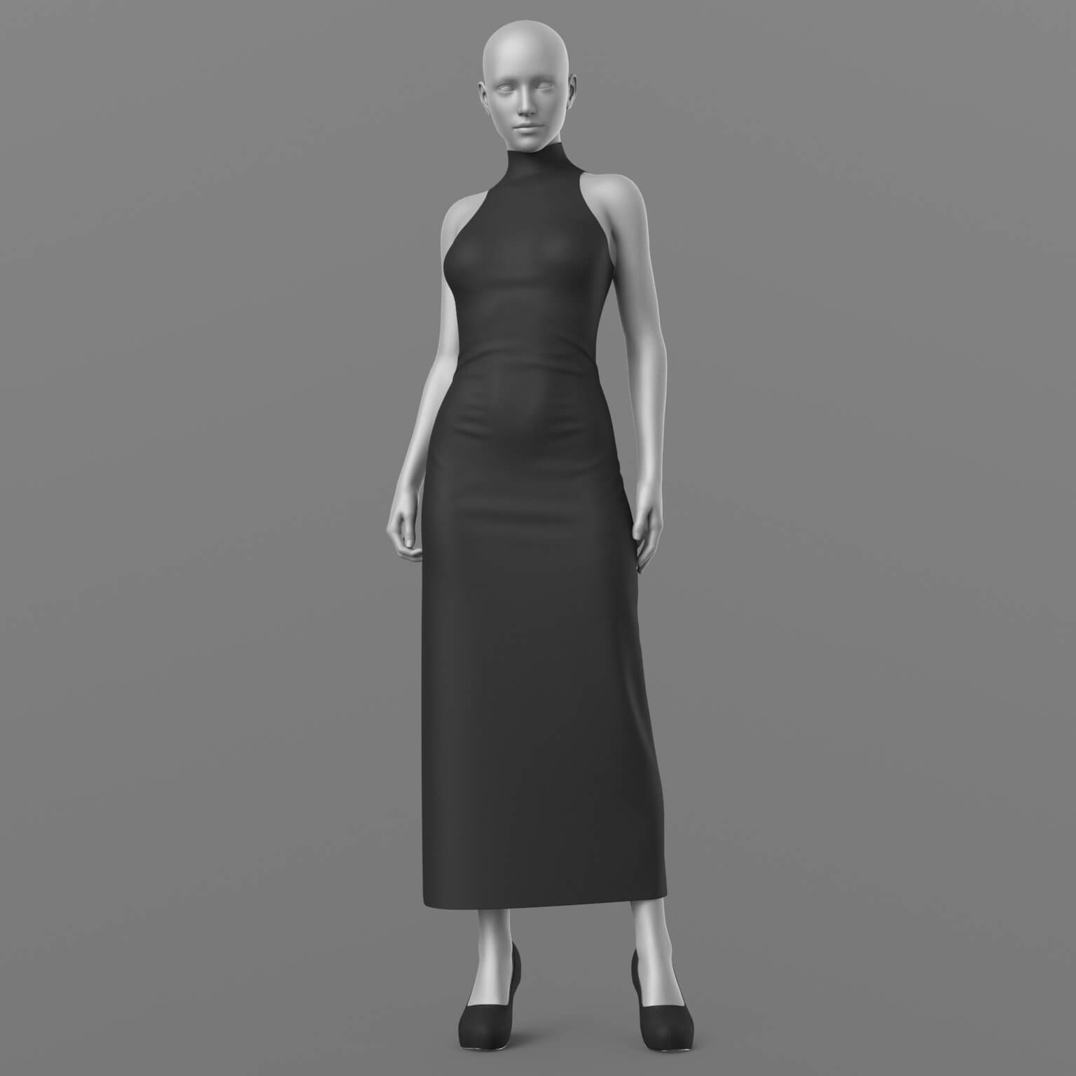 Evening Dress and Shoes G8 Female Daz Content