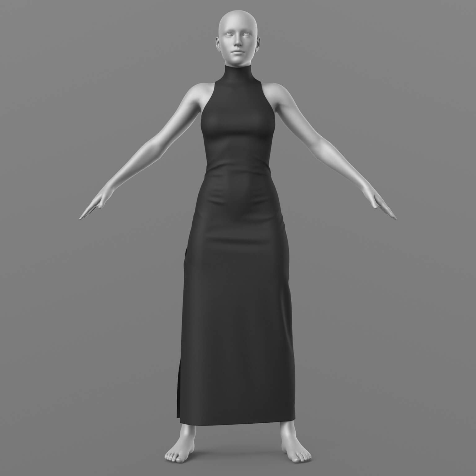 Evening Dress and Shoes G8 Female Daz Content
