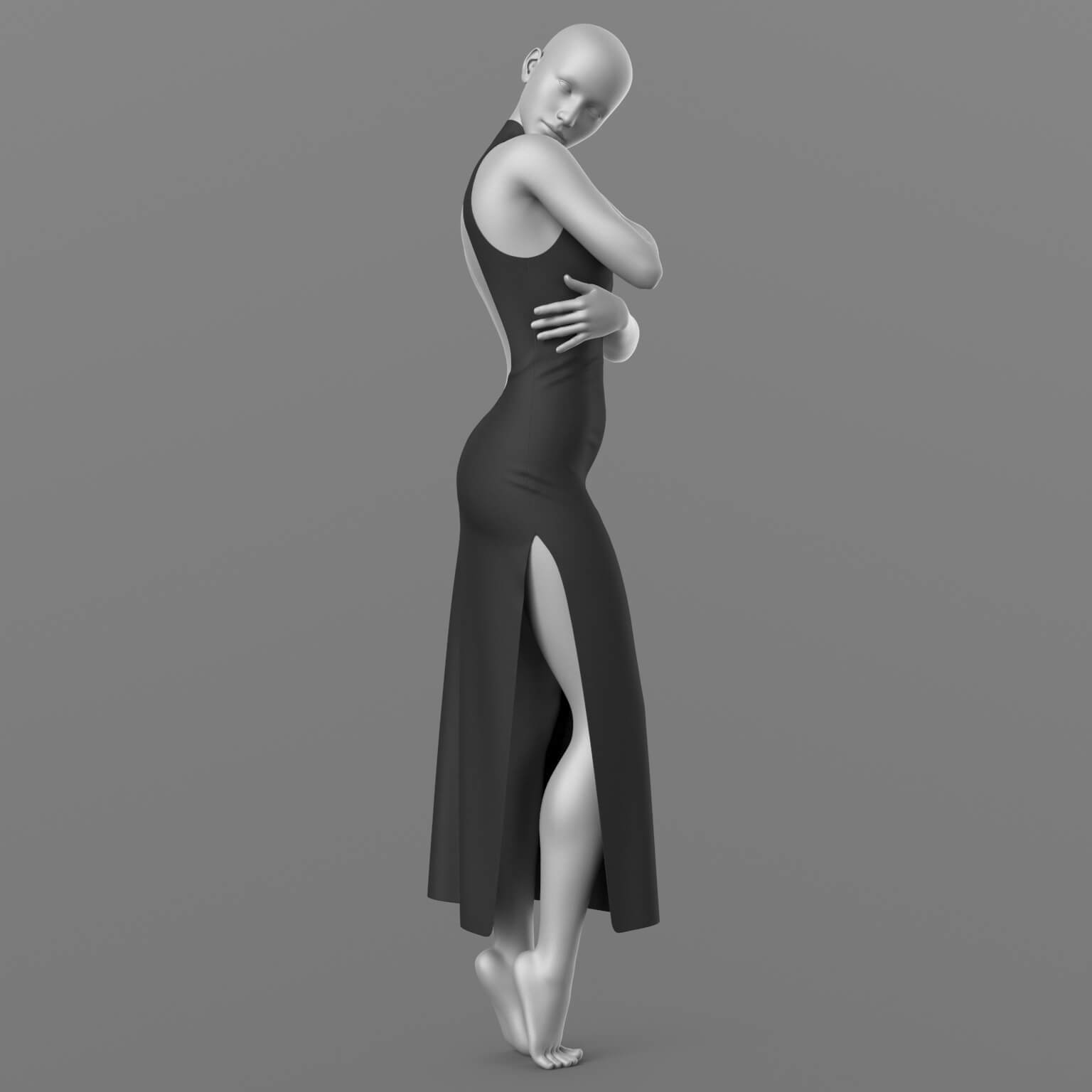 Evening Dress and Shoes G8 Female Daz Content
