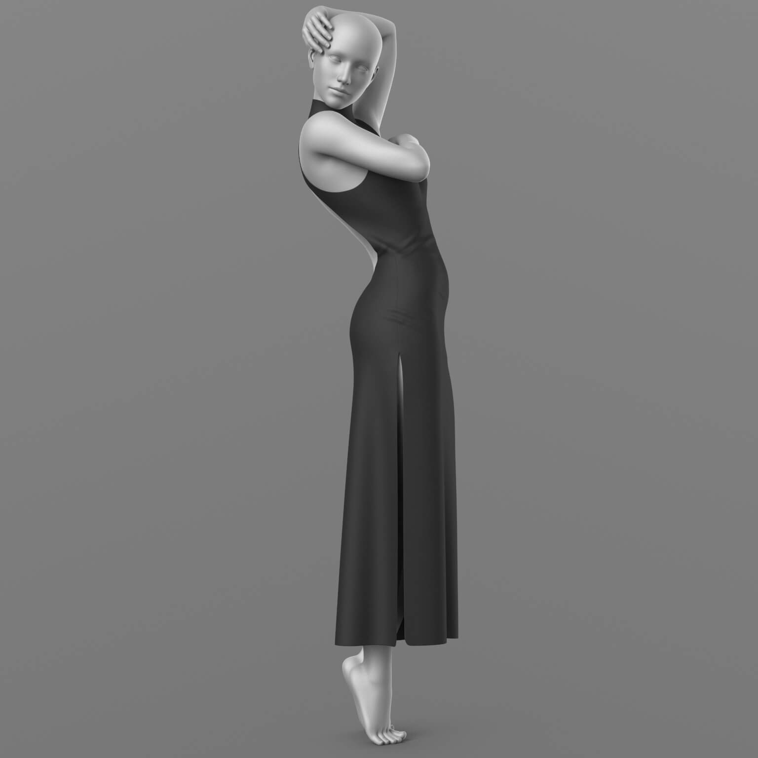 Evening Dress and Shoes G8 Female Daz Content