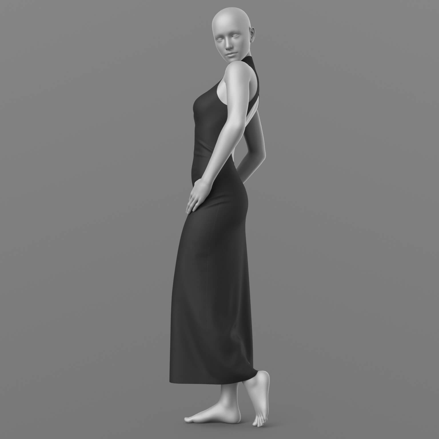 Evening Dress and Shoes G8 Female Daz Content
