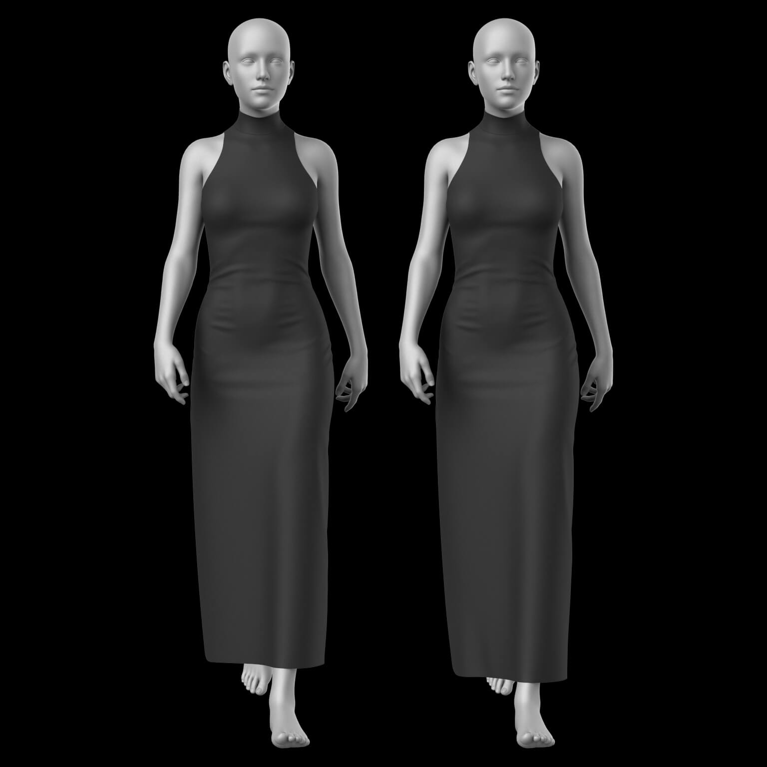 Evening Dress and Shoes G8 Female Daz Content