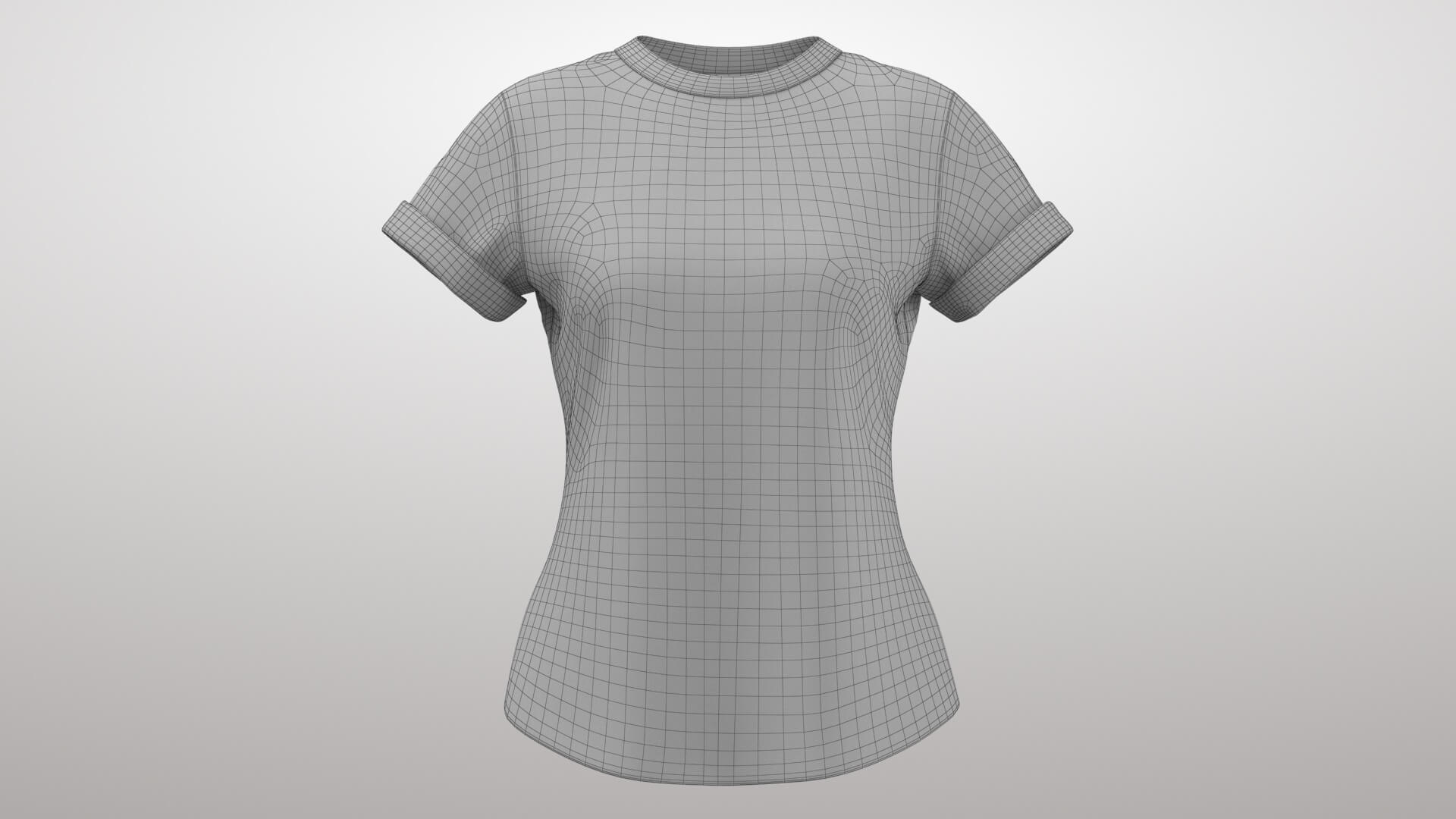 Female Leather Jacket 1v and T-Shirt 2v 3D Model