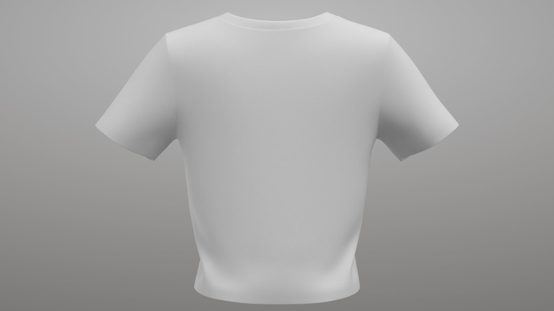 Female Short T-Shirt 3D Model