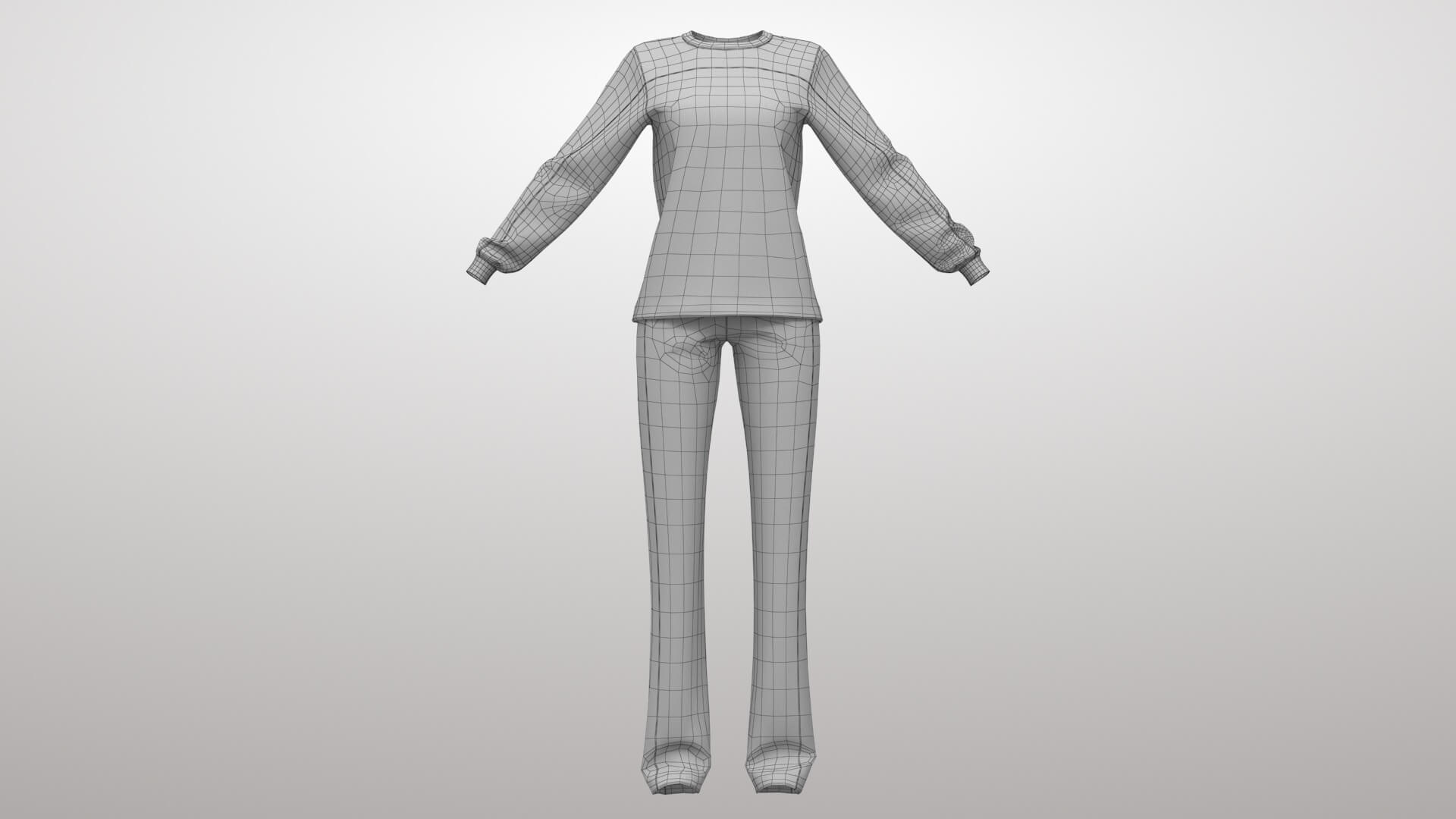 Female Sportswear 1v 3D Model