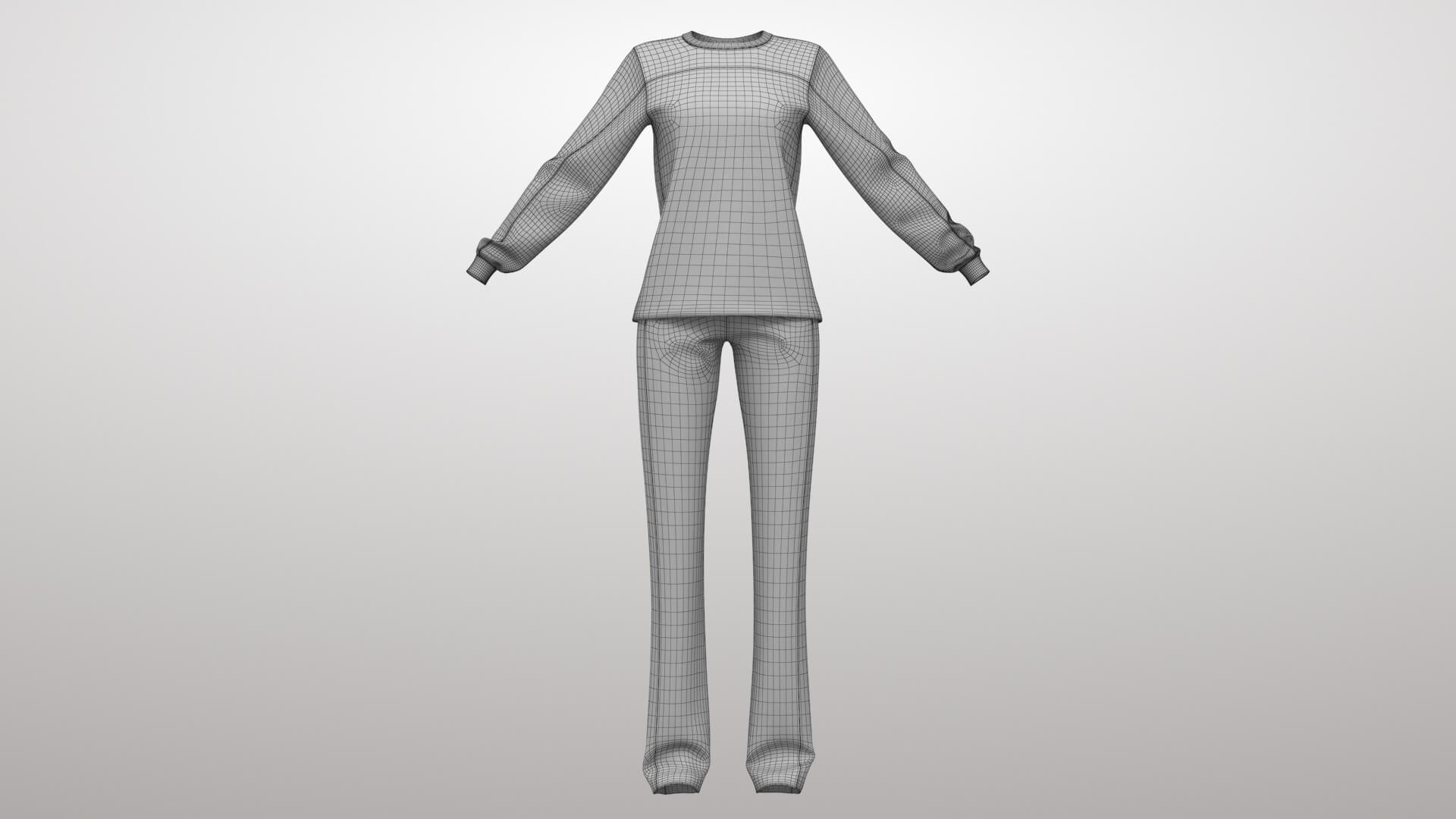 Female Sportswear 1v 3D Model