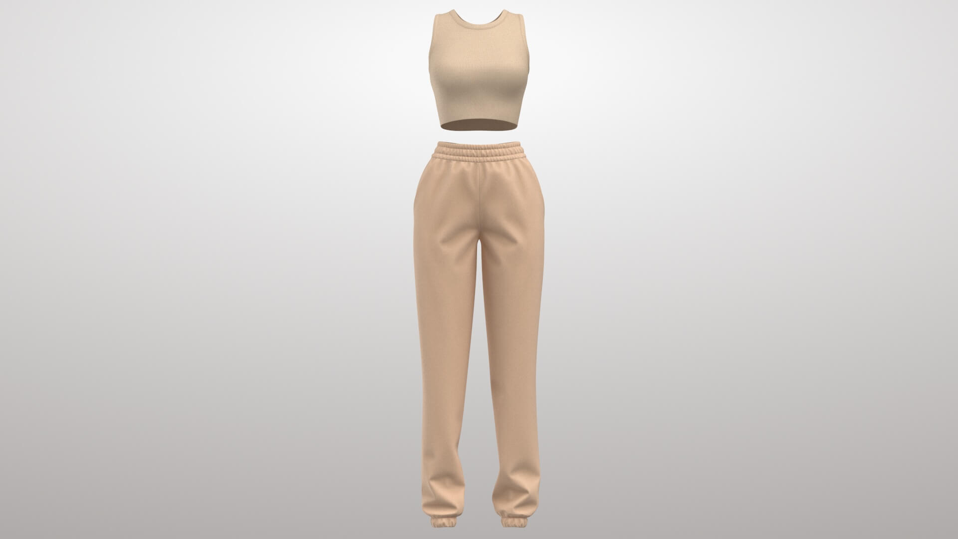 Female Sportswear Top 3D Model
