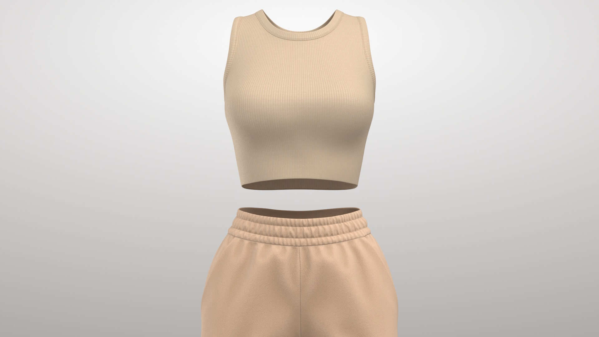 Female Sportswear Top 3D Model