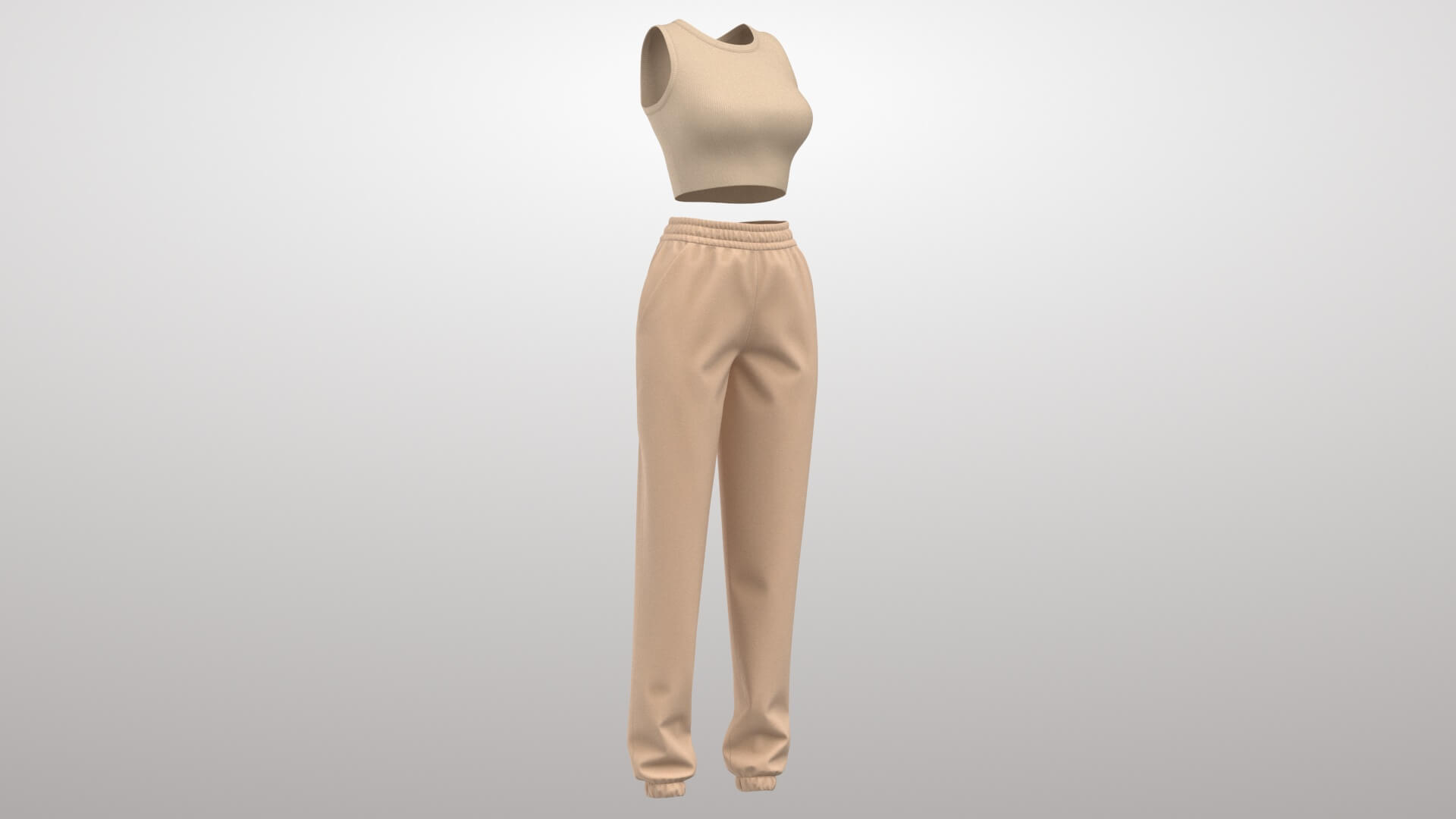 Female Sportswear Top 3D Model