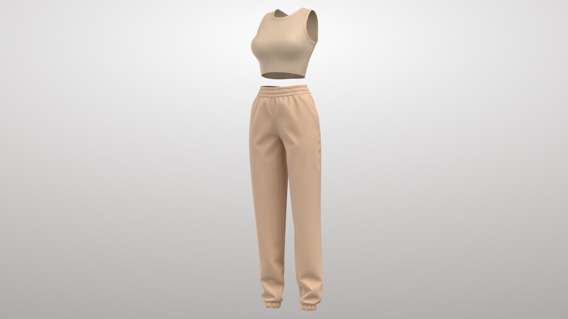 Female Sportswear Top 3D Model