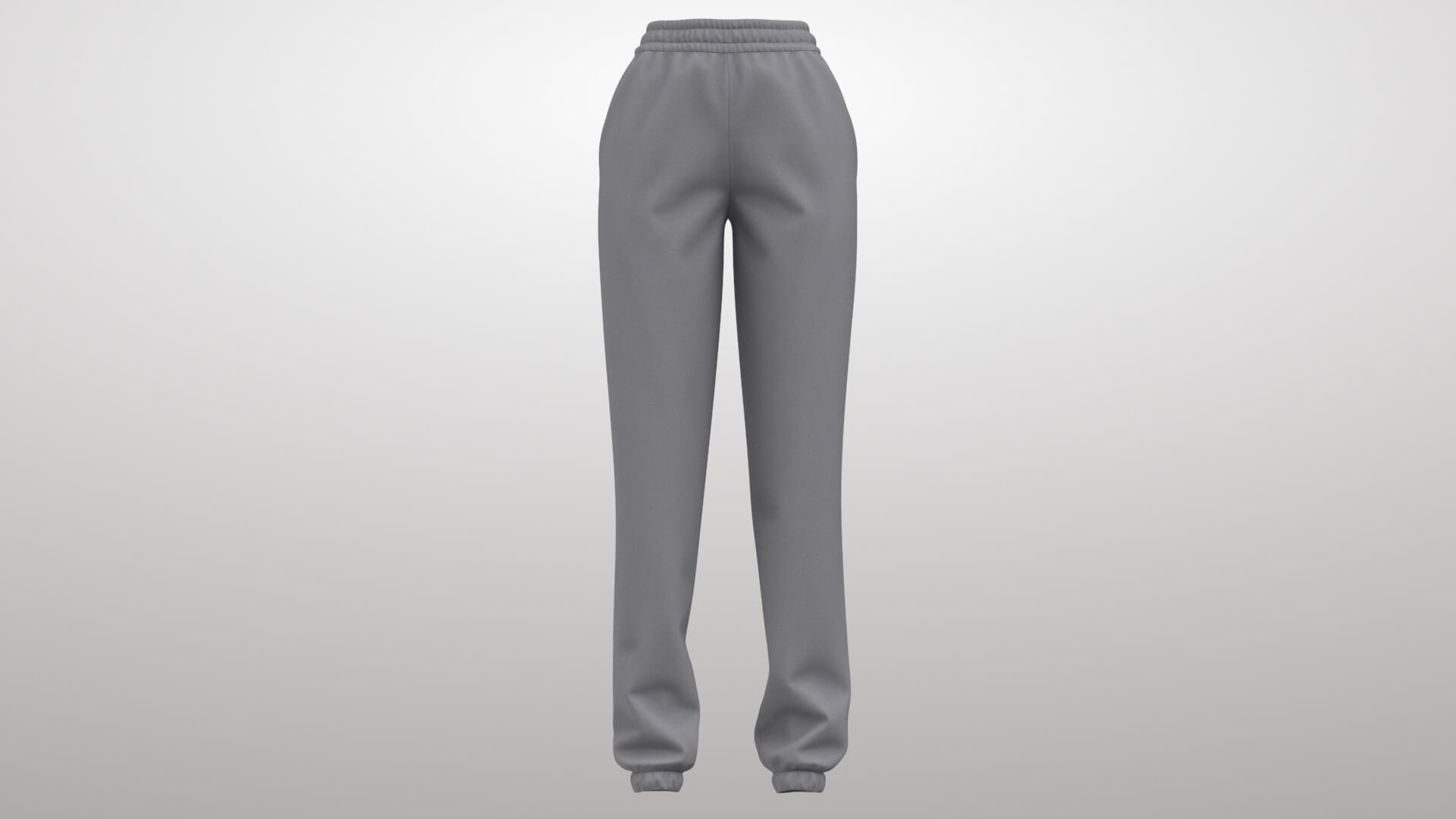 Female Sweatpants 1v 3D Model