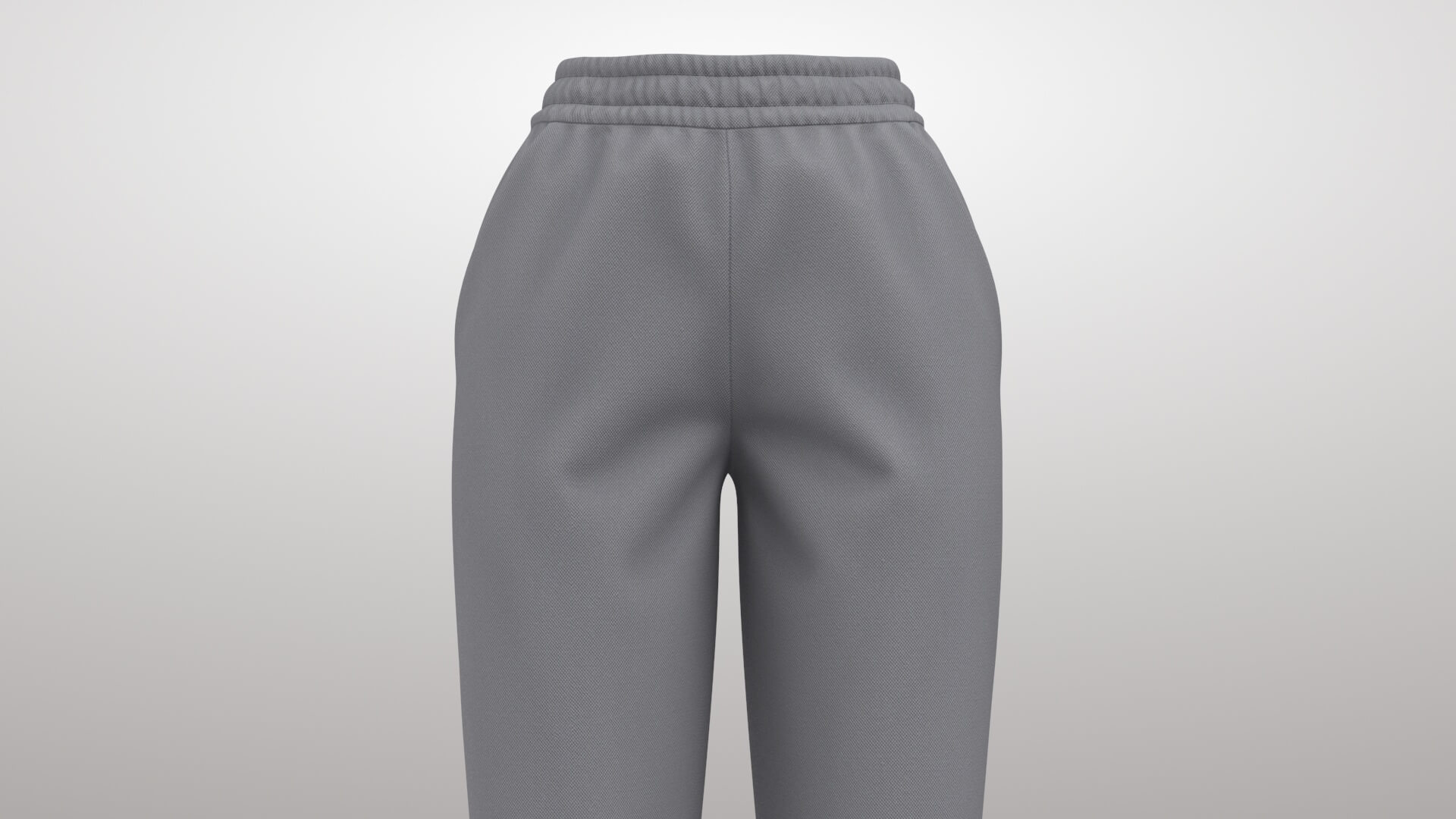 Female Sweatpants 1v 3D Model