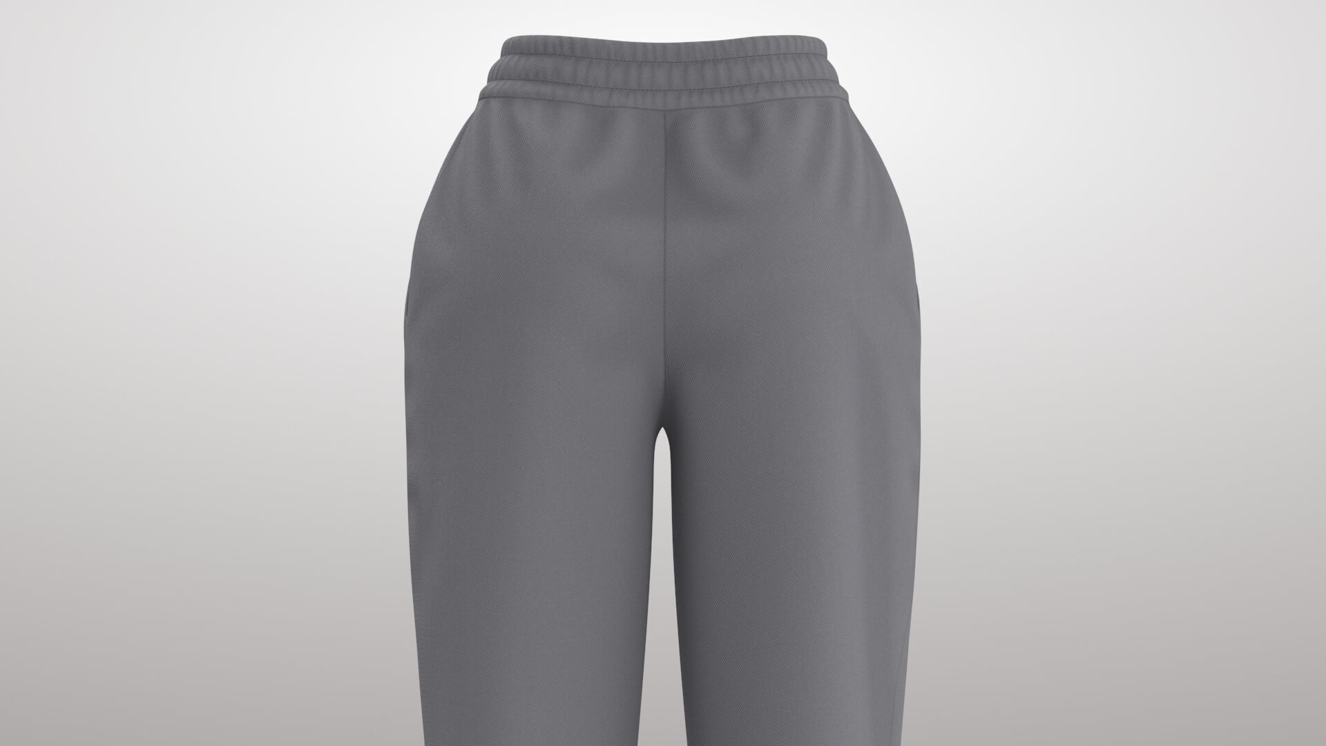 Female Sweatpants 1v 3D Model