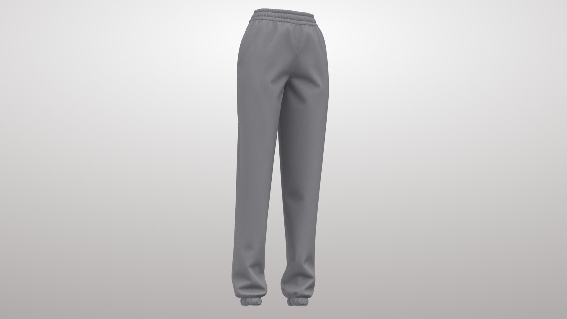 Female Sweatpants 1v 3D Model