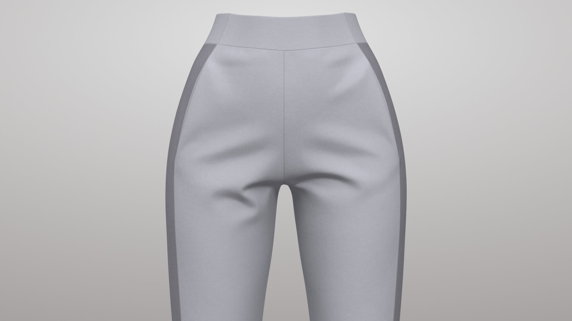 Female Sweatpants 2v 3D Model