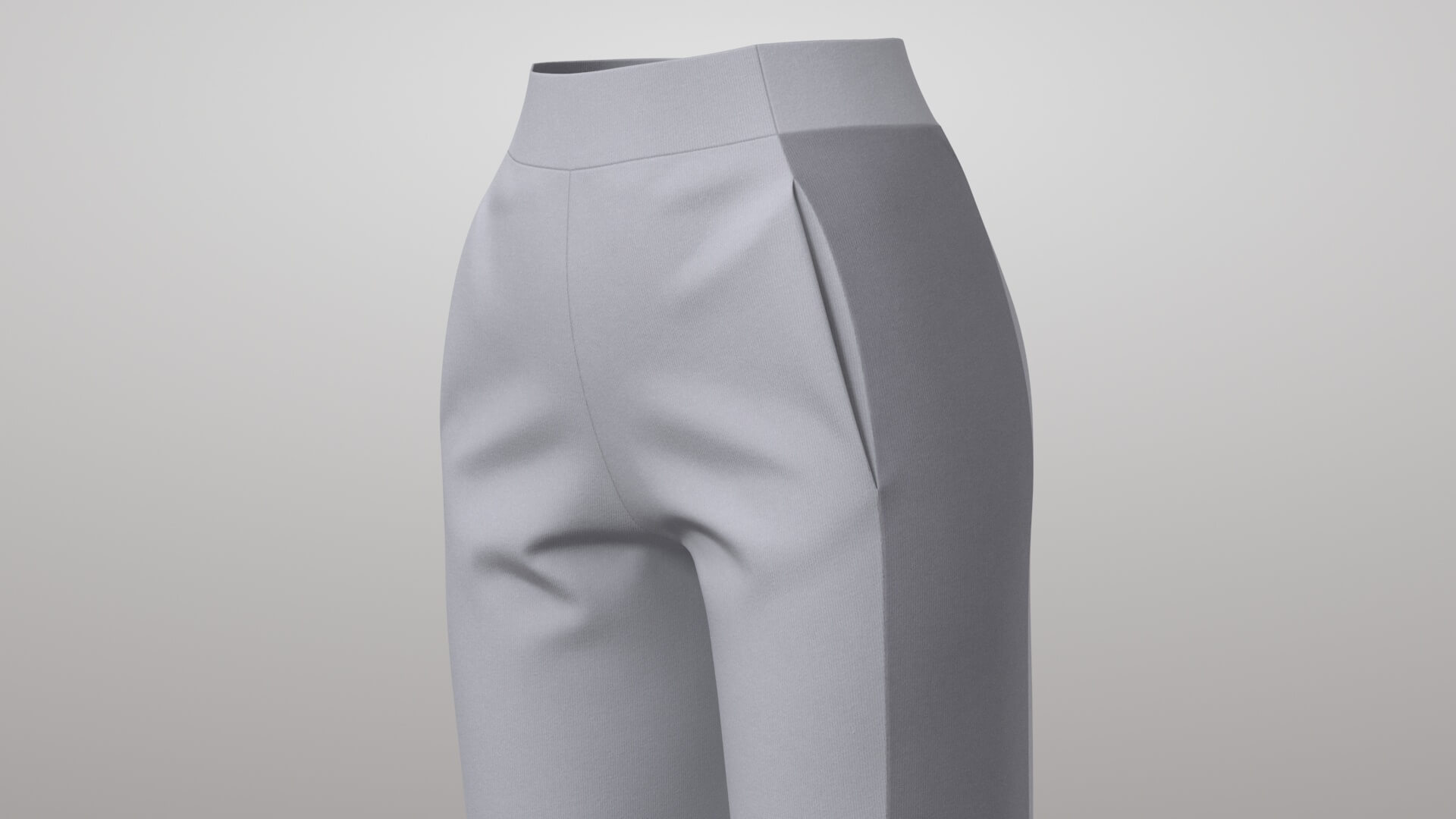 Female Sweatpants 2v 3D Model